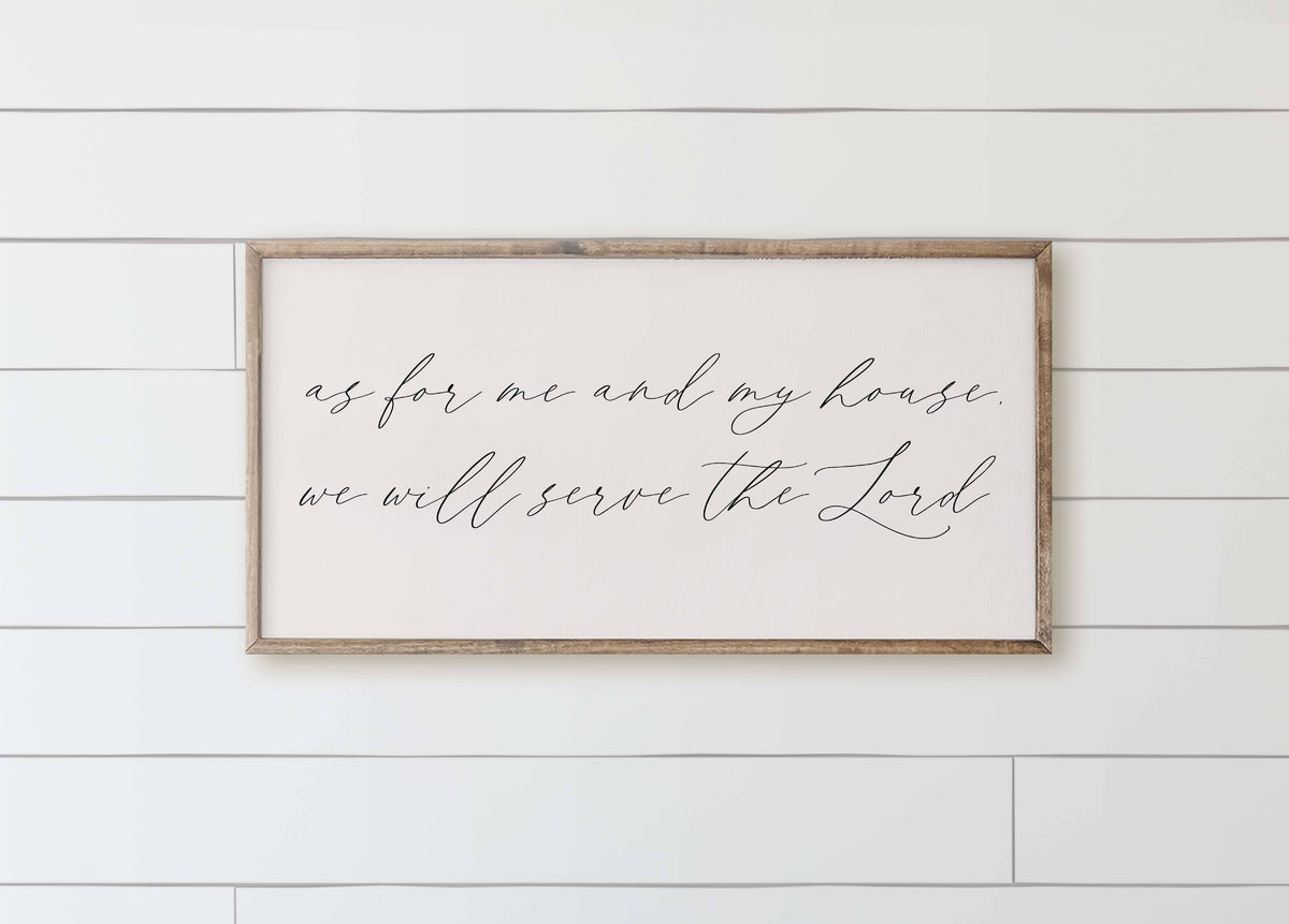Wooden Frames - As for Me and My House