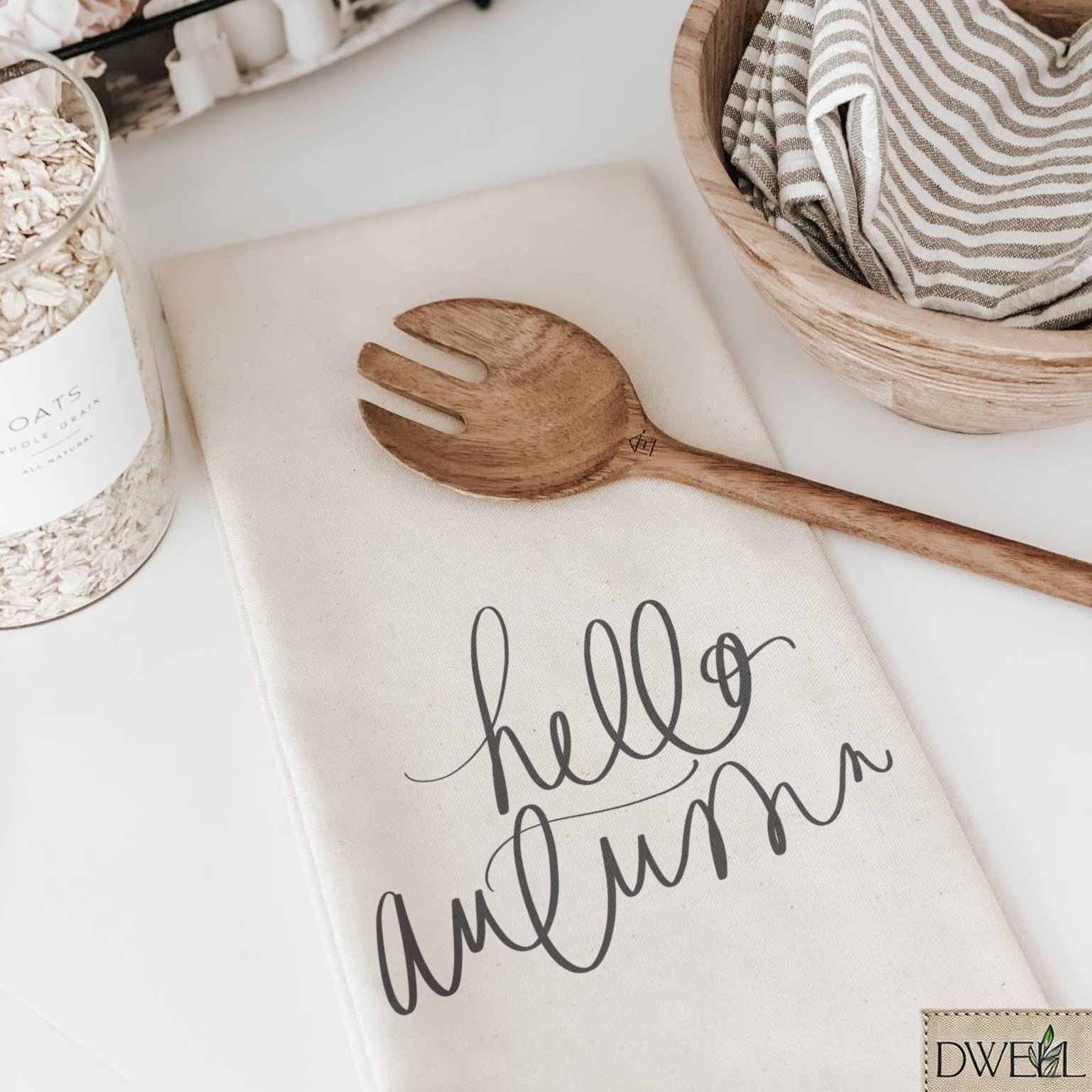 Tea Towel - Hello Autumn