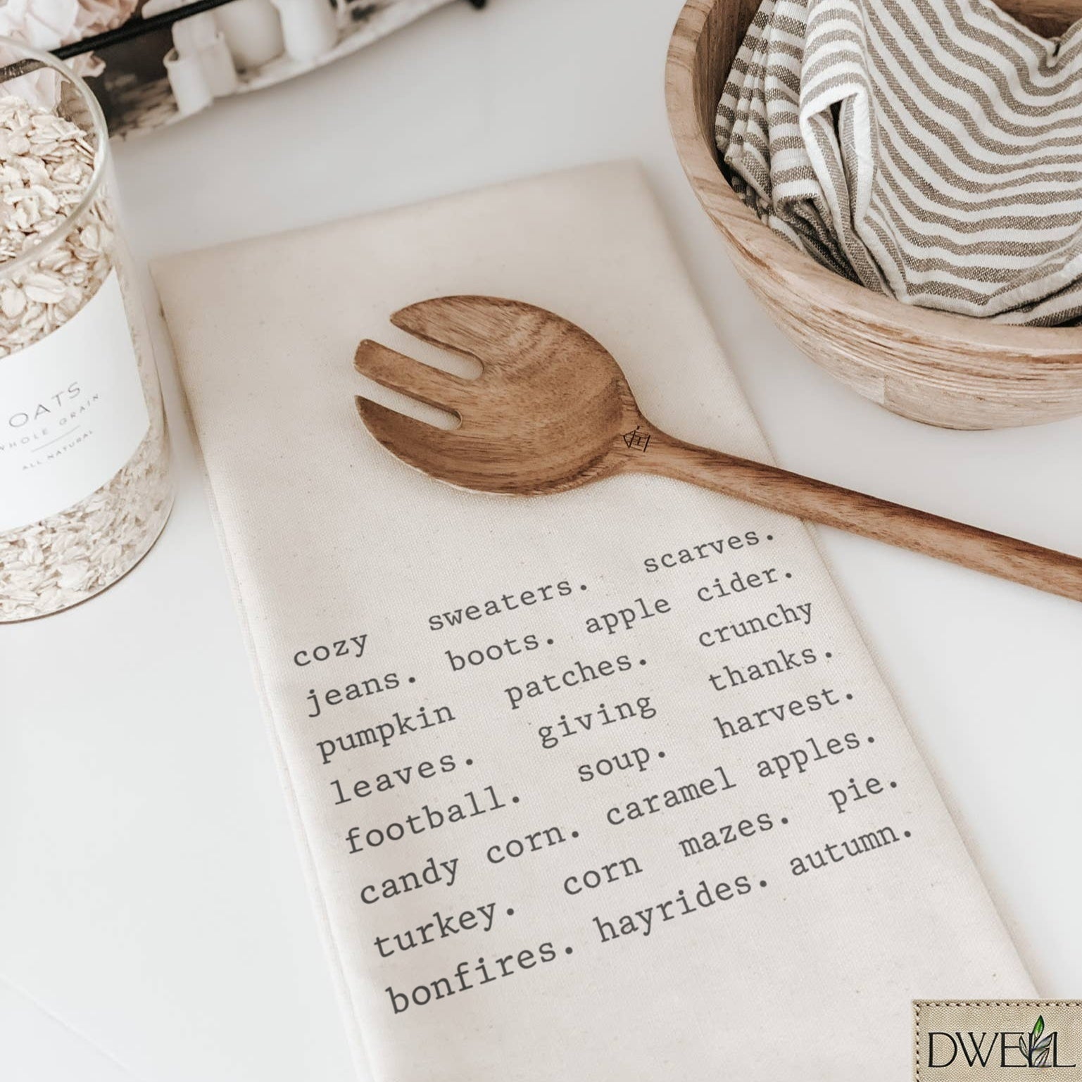 Tea Towel - Fall Things  Autumn