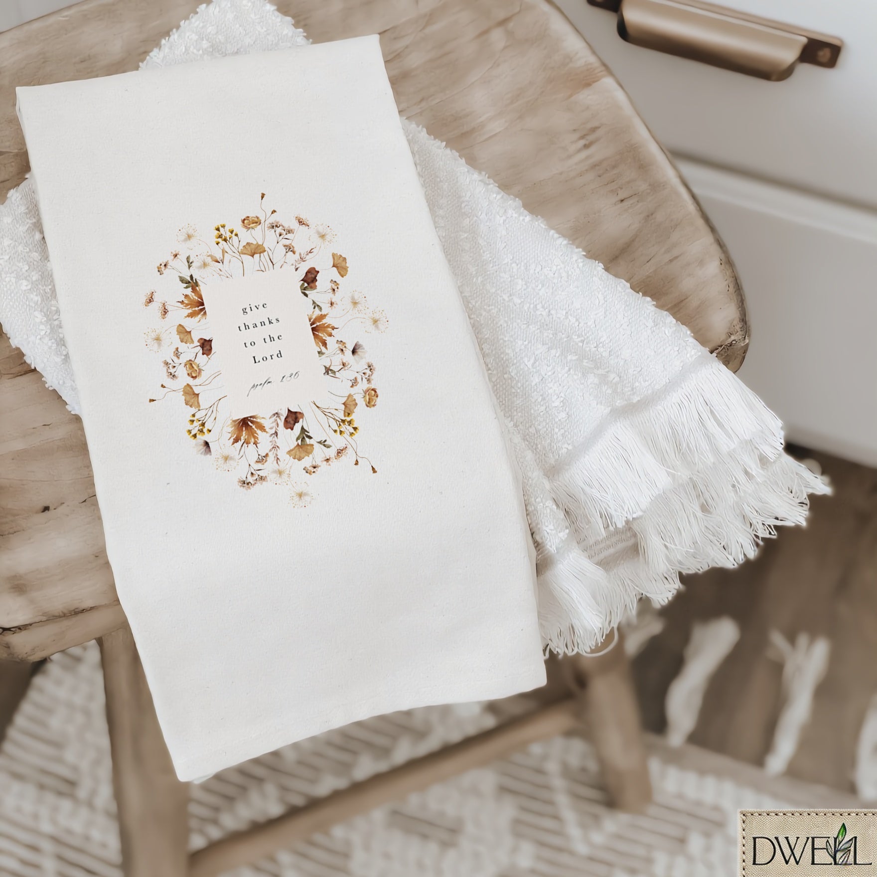 Tea Towel - Give Thanks