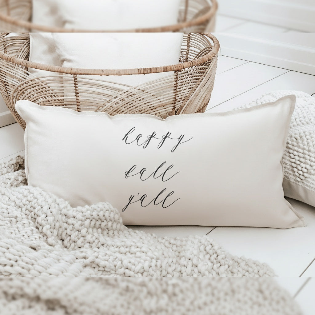 Lumbar Pillows - Happy Fall Yall