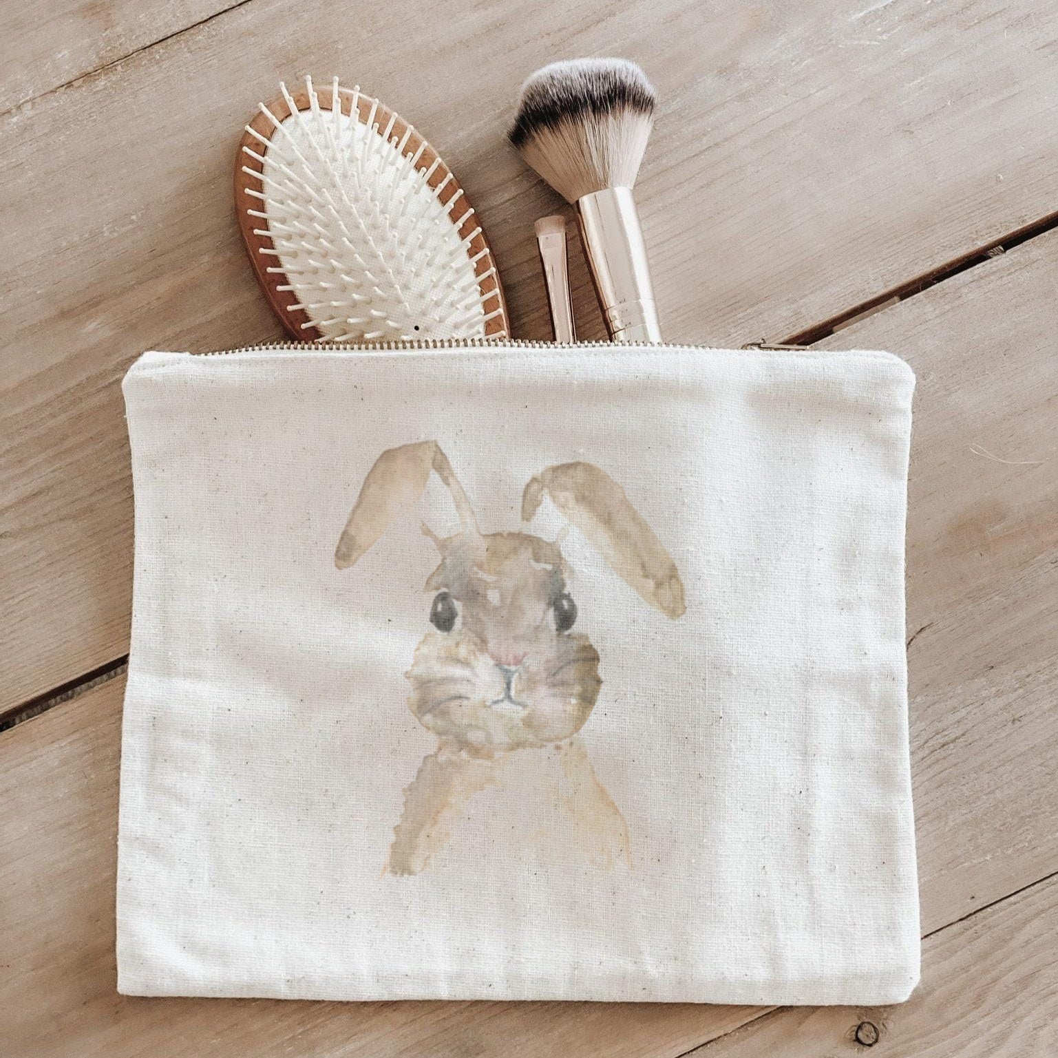 Makeup Bags - Bunny Portrait