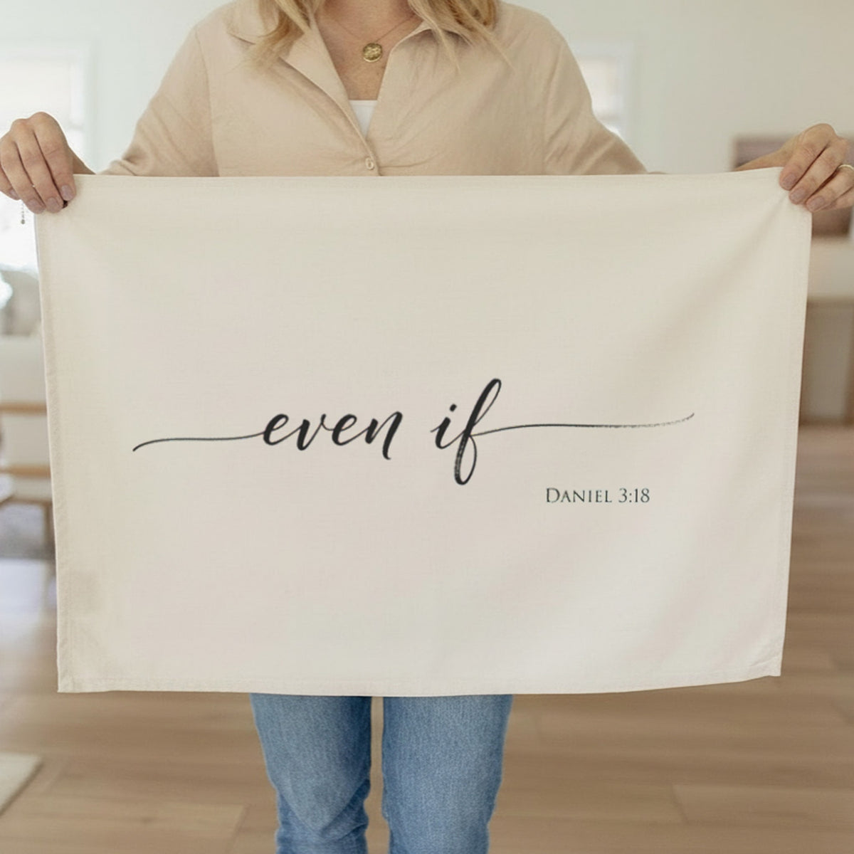 Even If Daniel 3:18 Christian Fabric Wall Banner