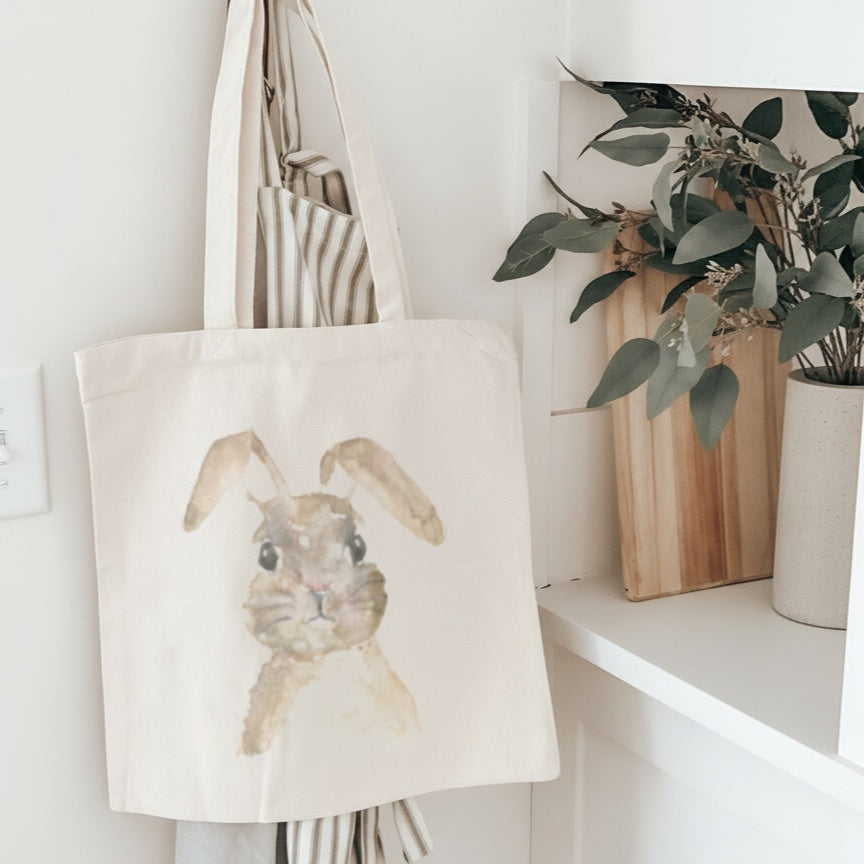 Tote Bags - Bunny Portrait