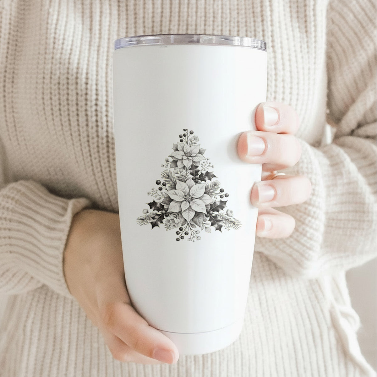 Floral Tree Foliage 20 oz Printed Travel Mug