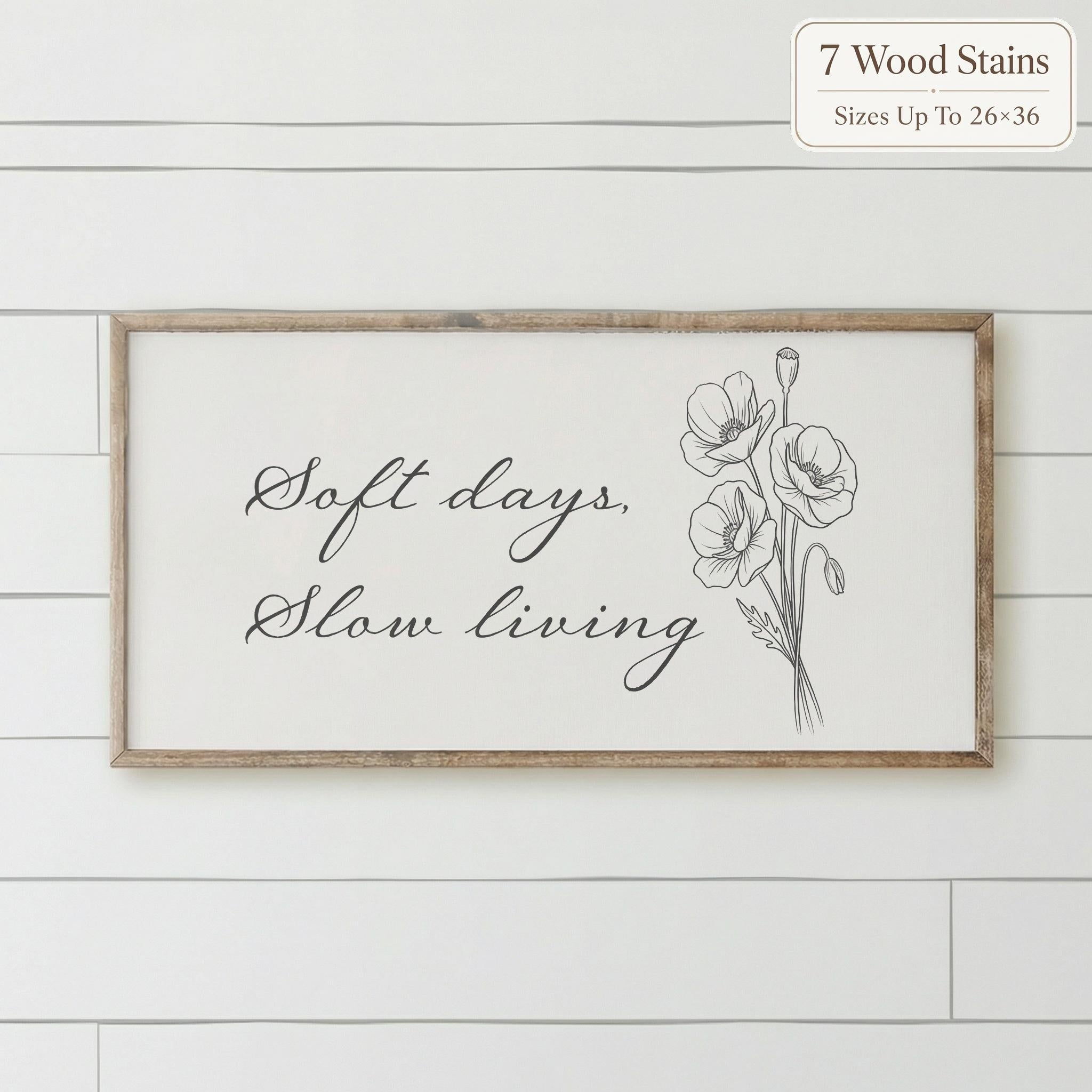 Wooden Frames - Soft days slow living