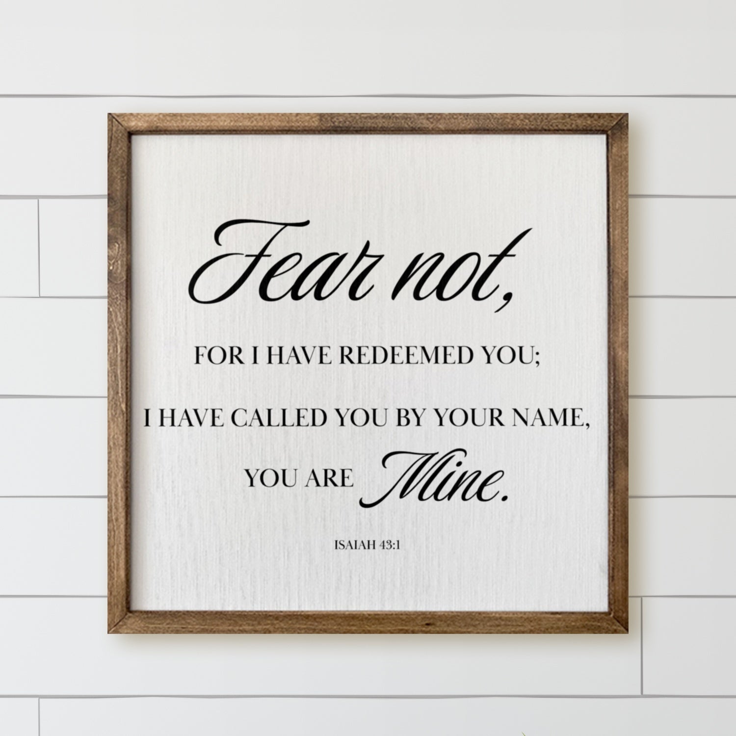 Wooden Frames - Isaiah 43 1