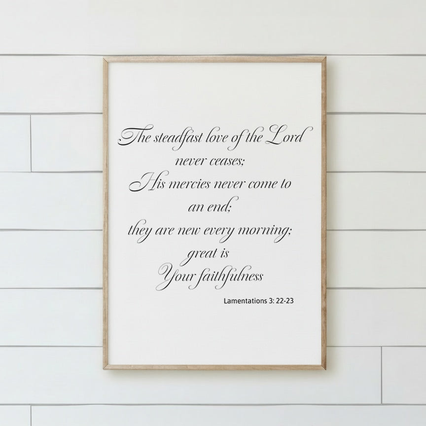 Wooden Frames - The Steadfast Love of the Lord