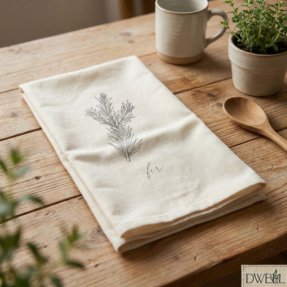 Tea Towel - Fir Christmas