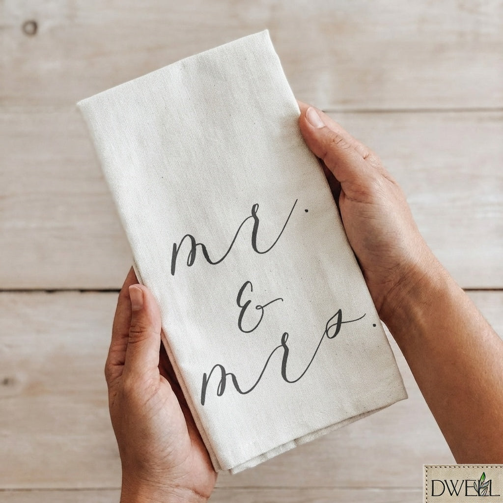 Tea Towel - Mr & Mrs