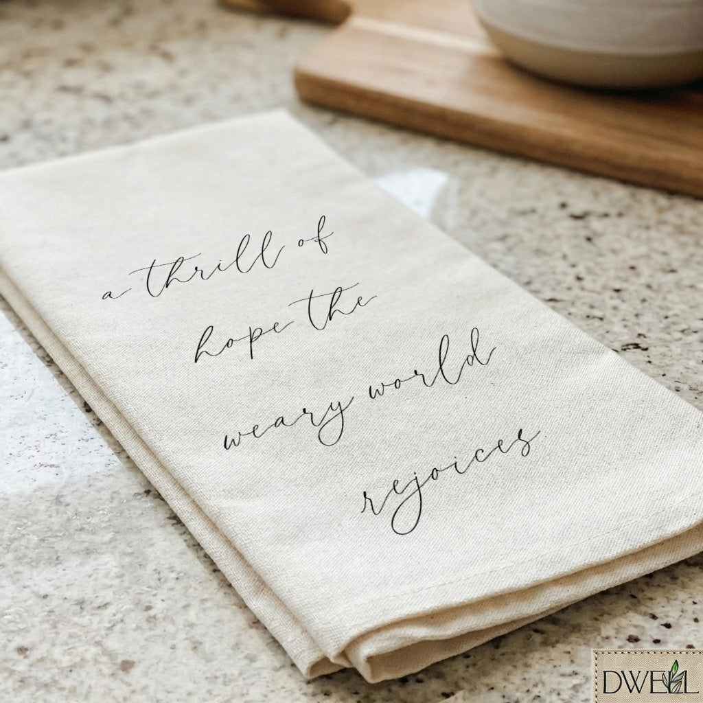 Tea Towel - A Thrill Of Hope Christmas