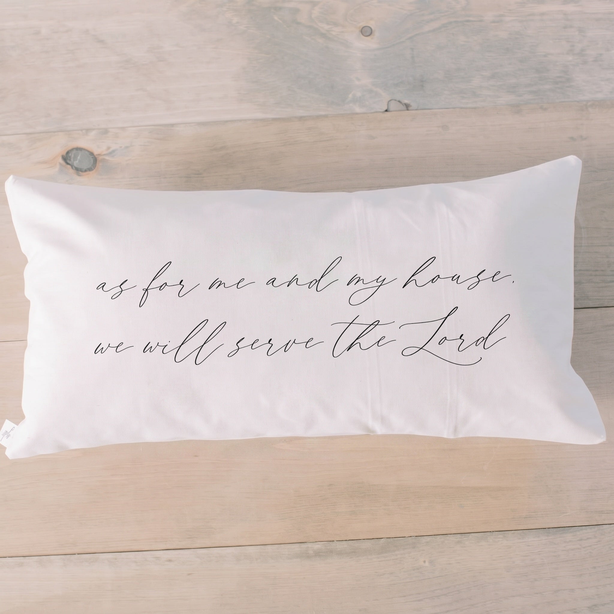 Lumbar Pillows - As For Me and My House
