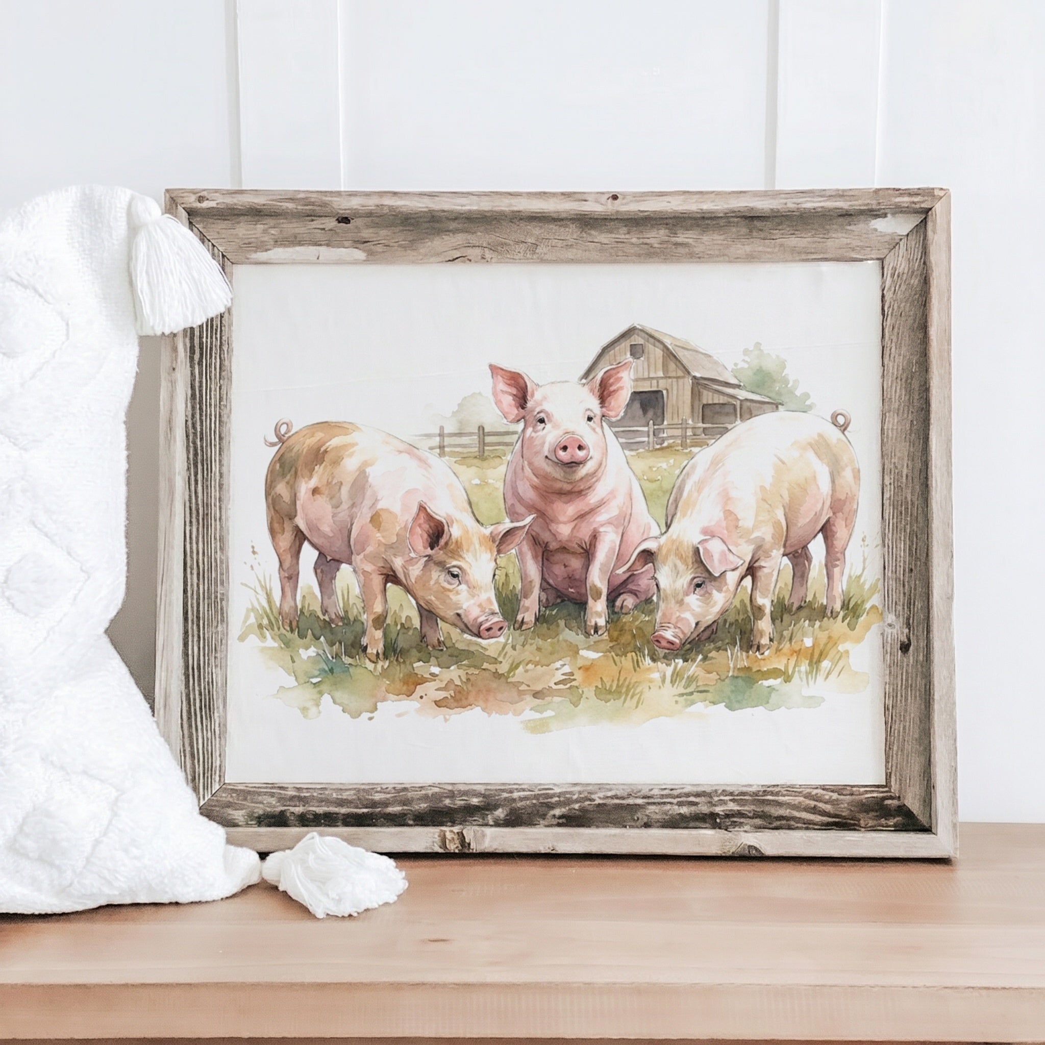Barnwood Frames - Three Little Pigs
