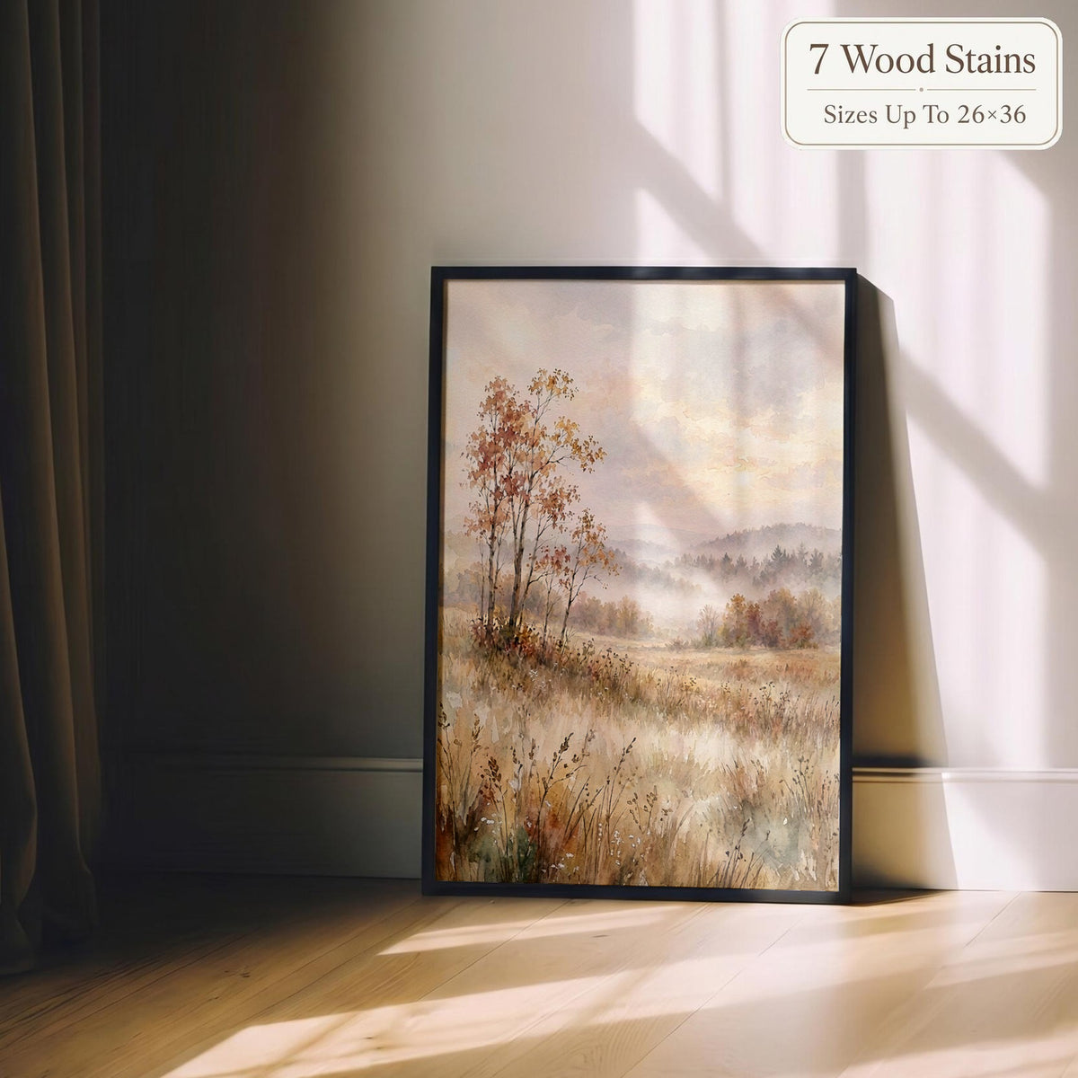 The Hush Of Autumn Framed Fall Landscape Art