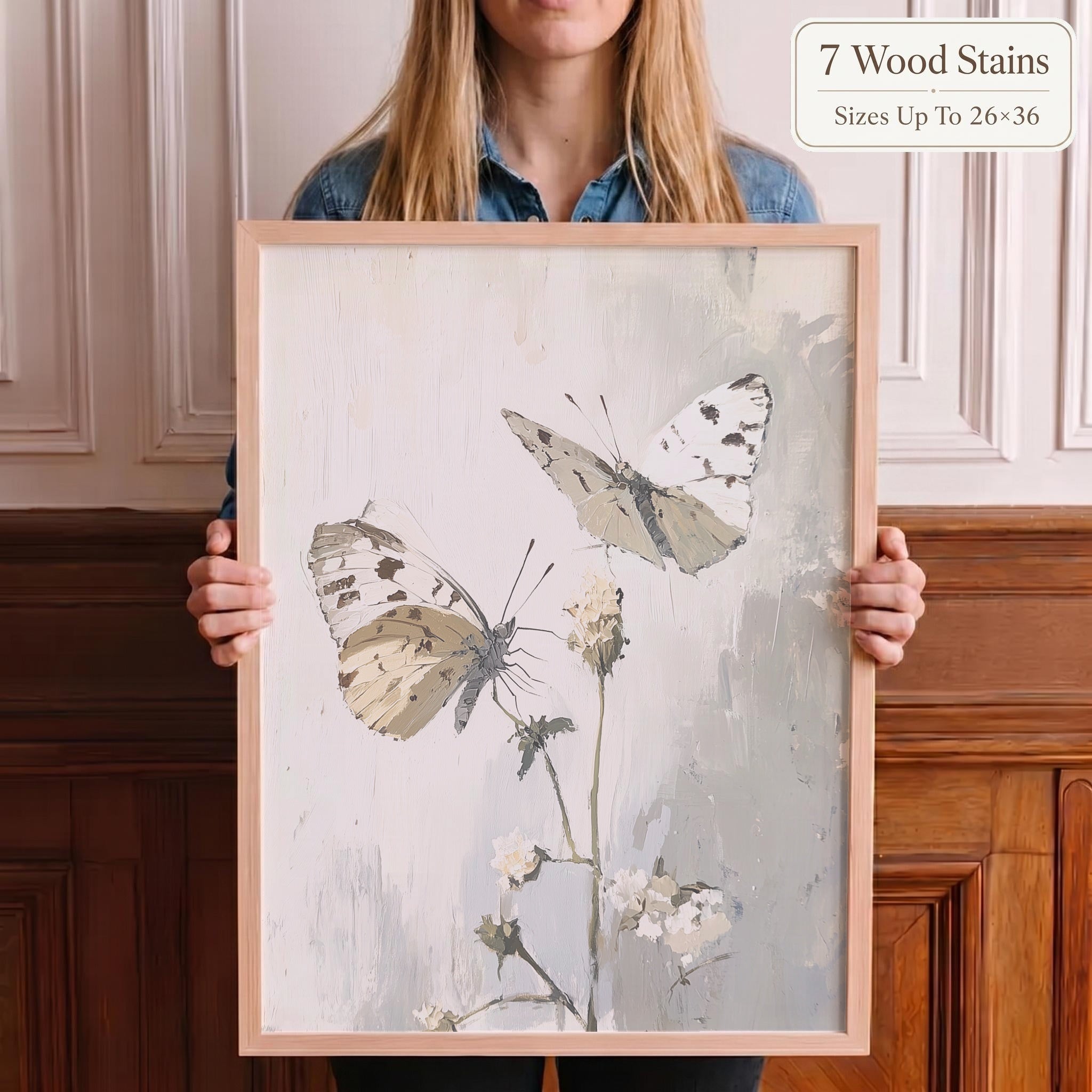 Wooden Frames - Butterfly Stem