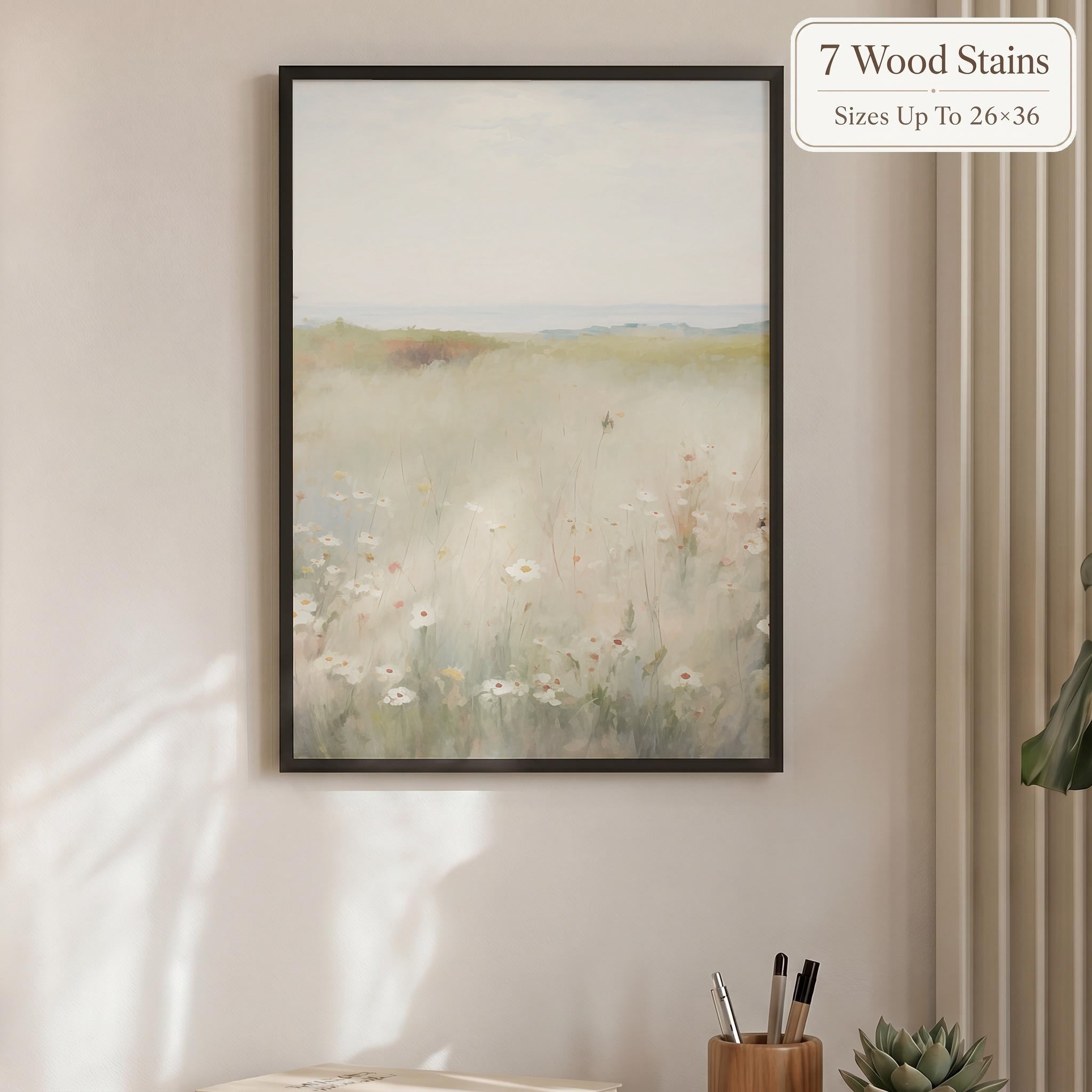 Wooden Frames - Dainty Autumn Daisys