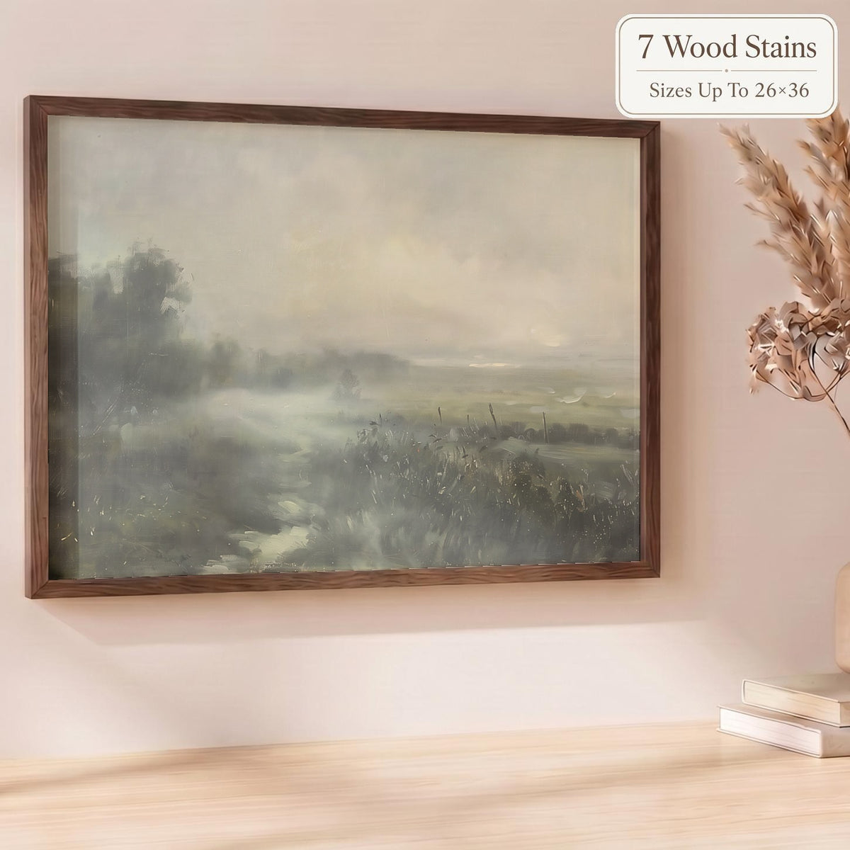 Wooden Frames - Cool Toned Haze
