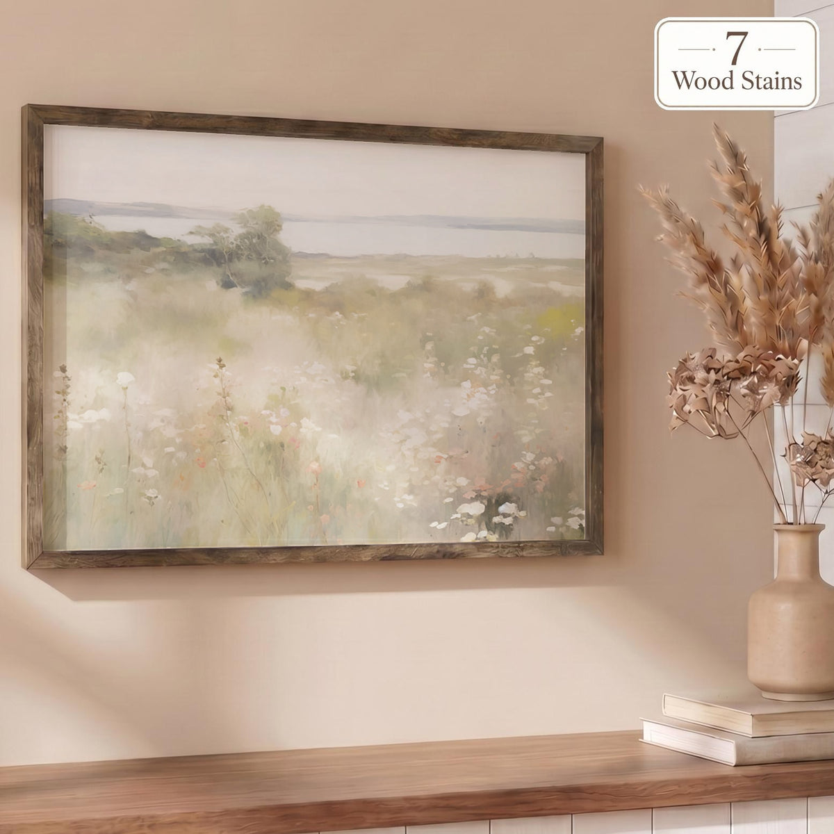 Wooden Frames - Bright Wildflowers