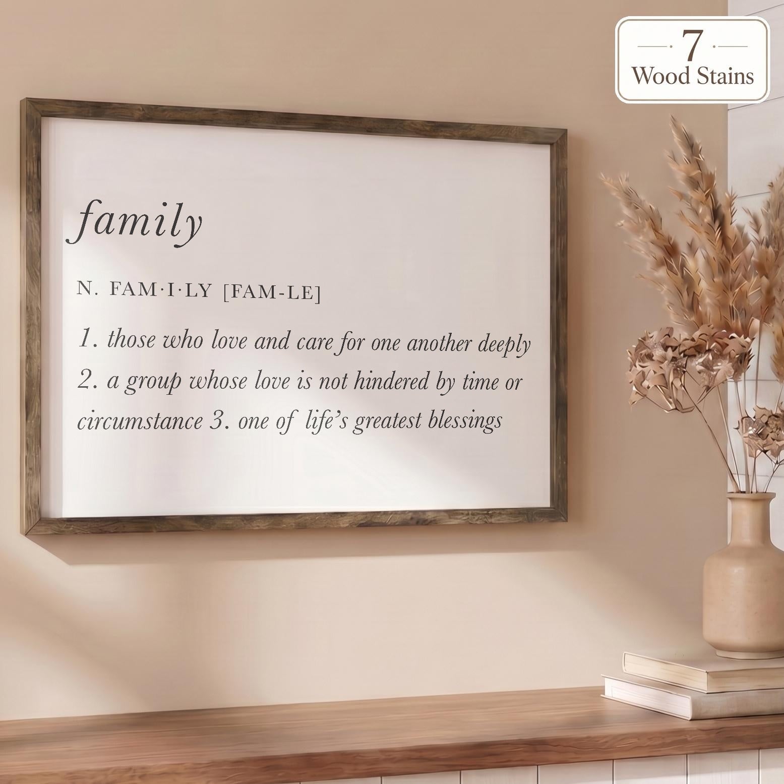 Wooden Frames - Family Definition