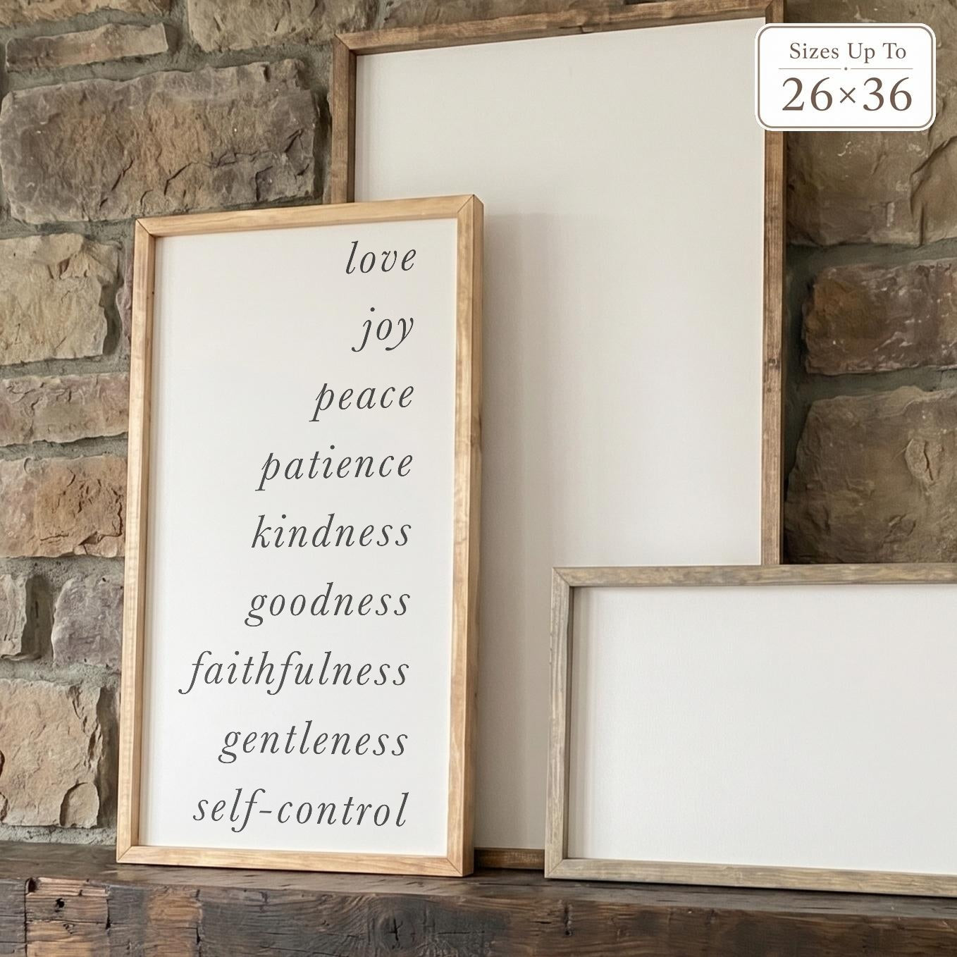 Wooden Frames - Fruits of the Spirit