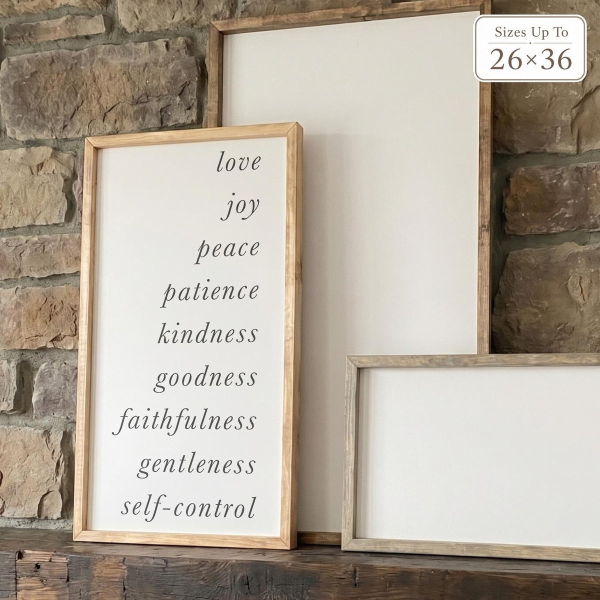 Wooden Frames - Fruits of the Spirit