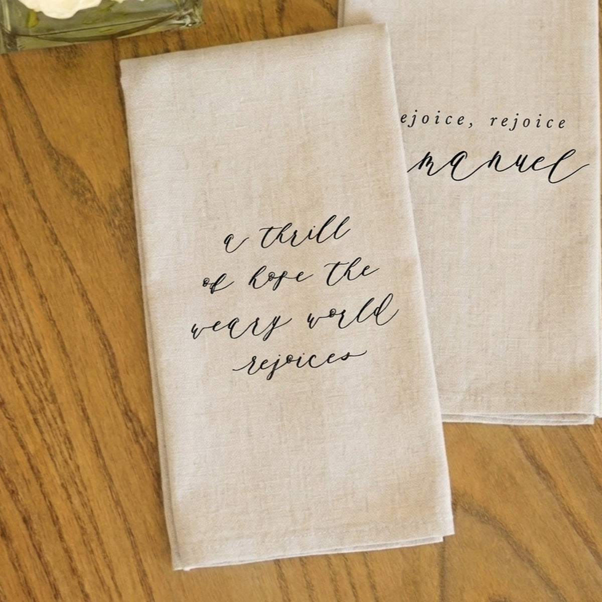 Tea Towel - A Thrill Of Hope