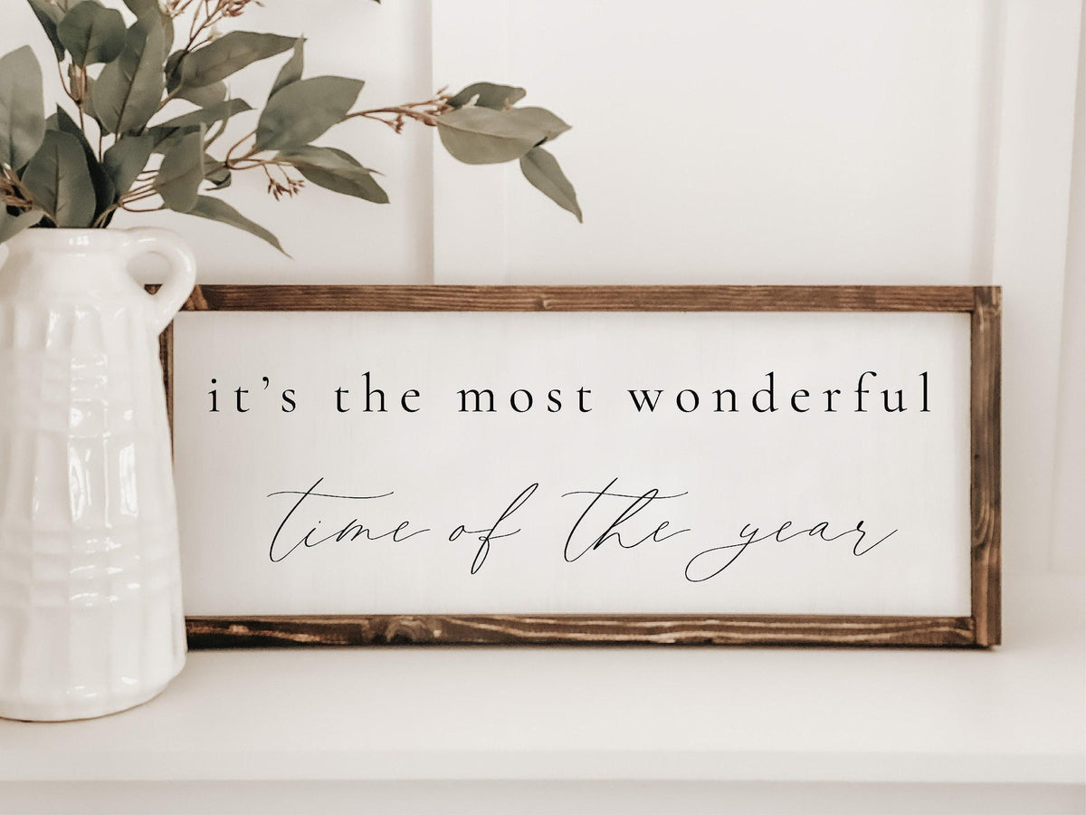 Wooden Frames - It's The Most Wonderful Time