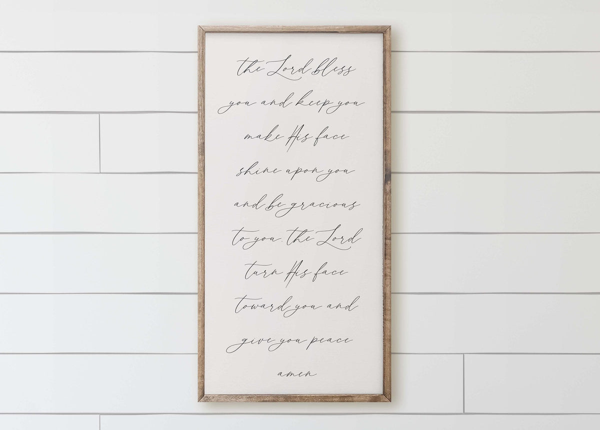 Wooden Frames - The Lord Bless You and Keep You