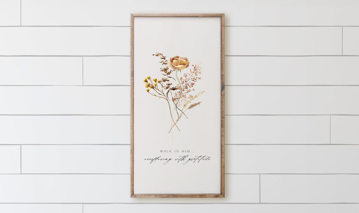 Wooden Frames - Overflowing with Gratitude