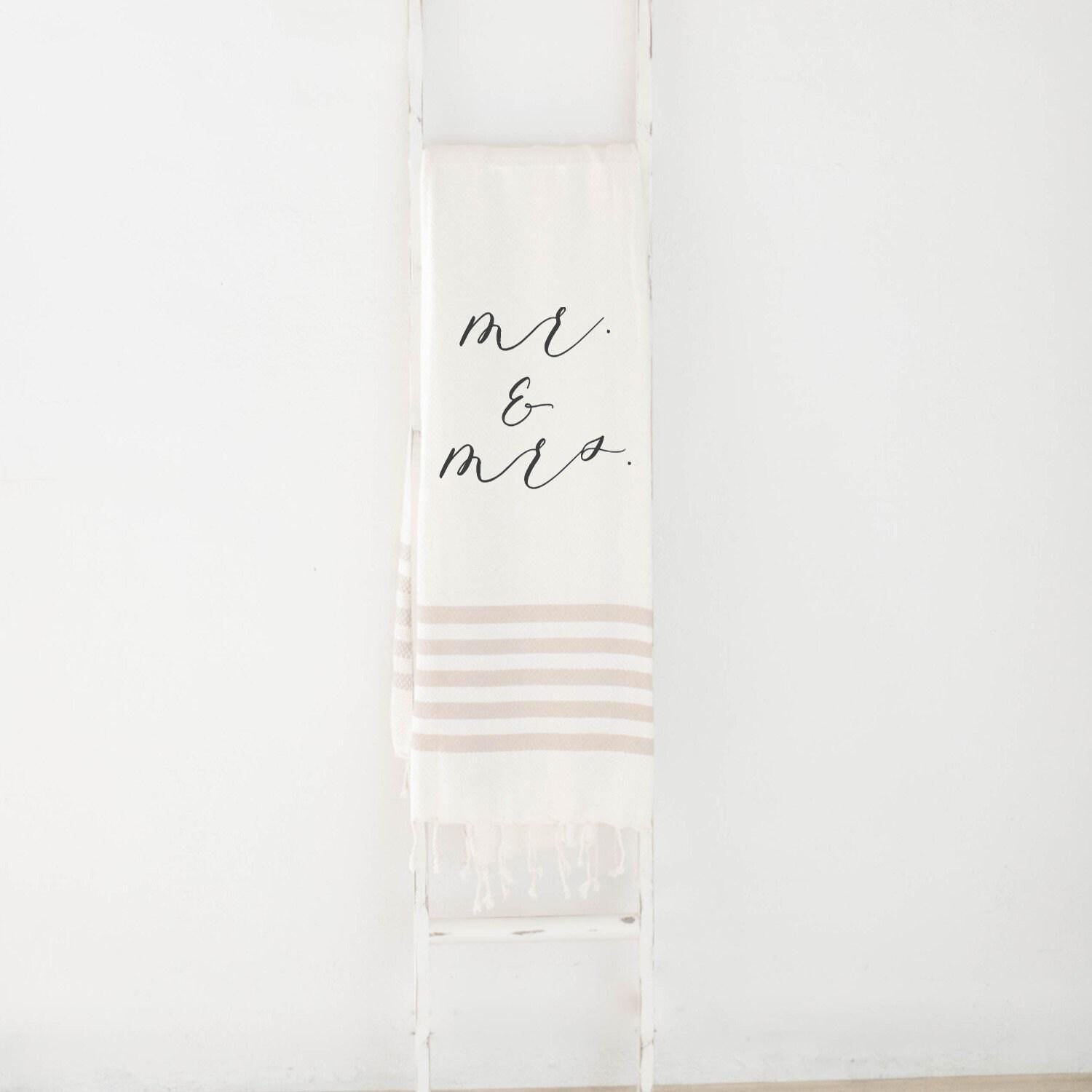 Throw Blankets - Mr. & Mrs.