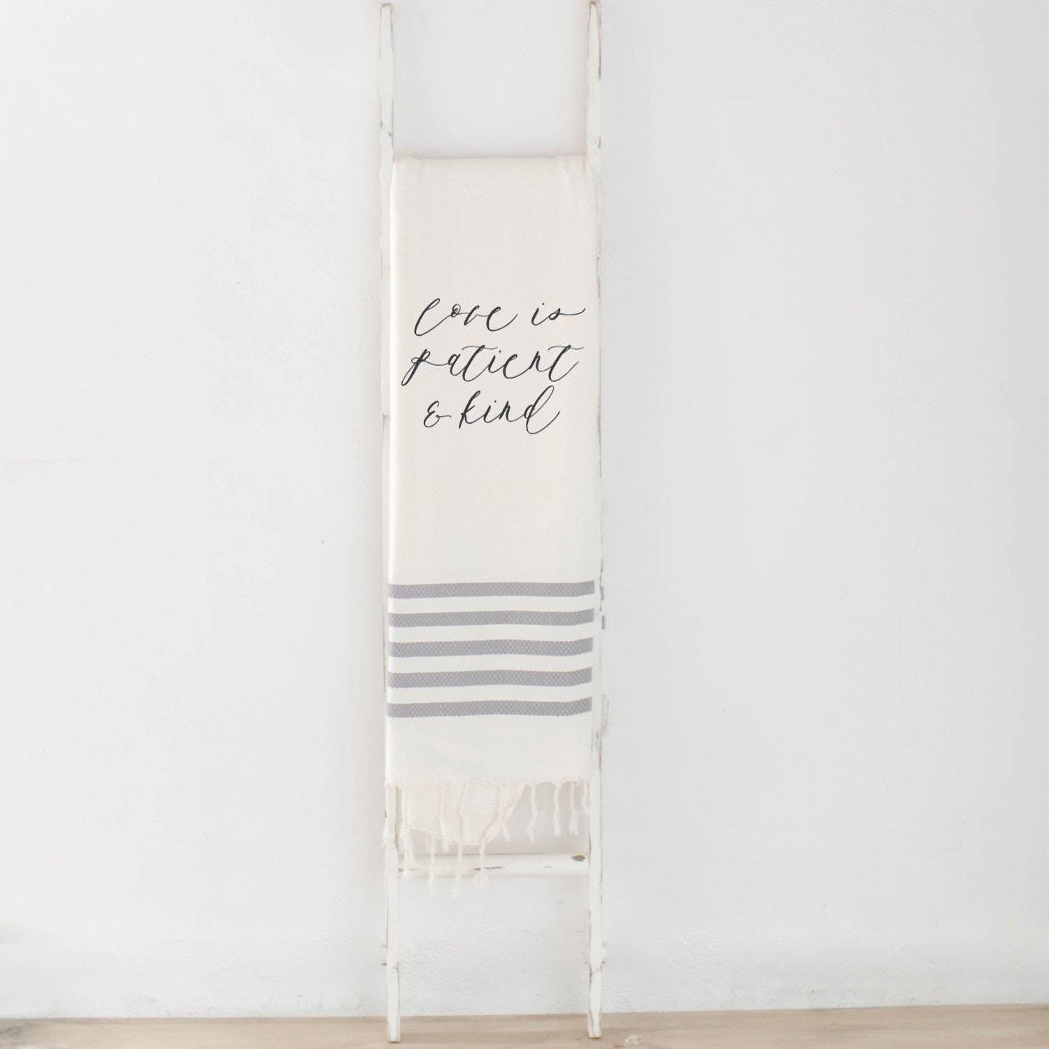 Throw Blankets - Love Is Patient & Kind