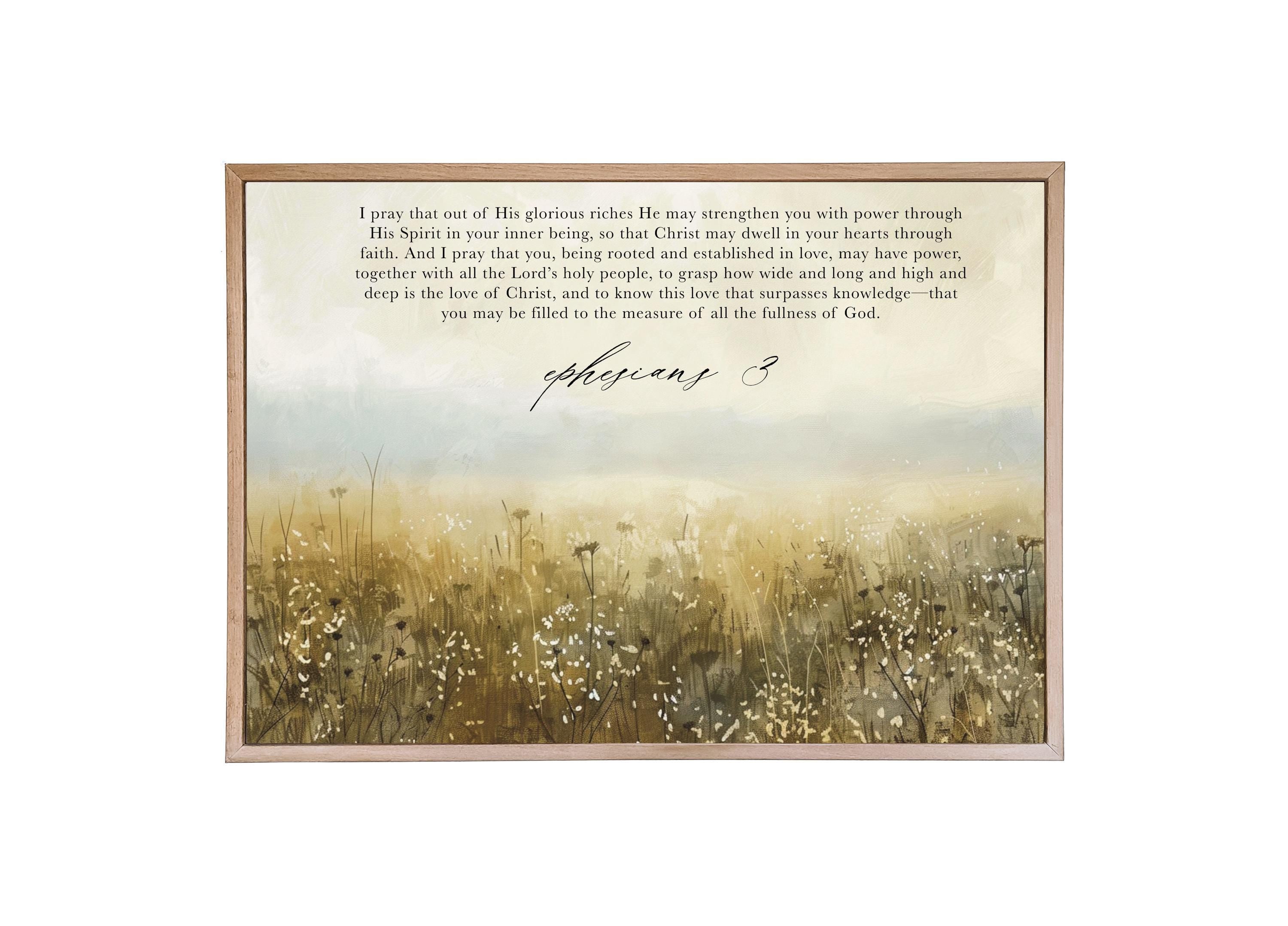 Wooden Frames - Ephesians 3
