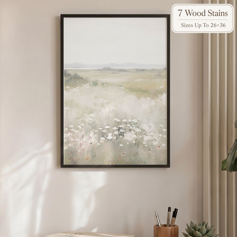 Wooden Frames - Bright Wildflowers Vertical