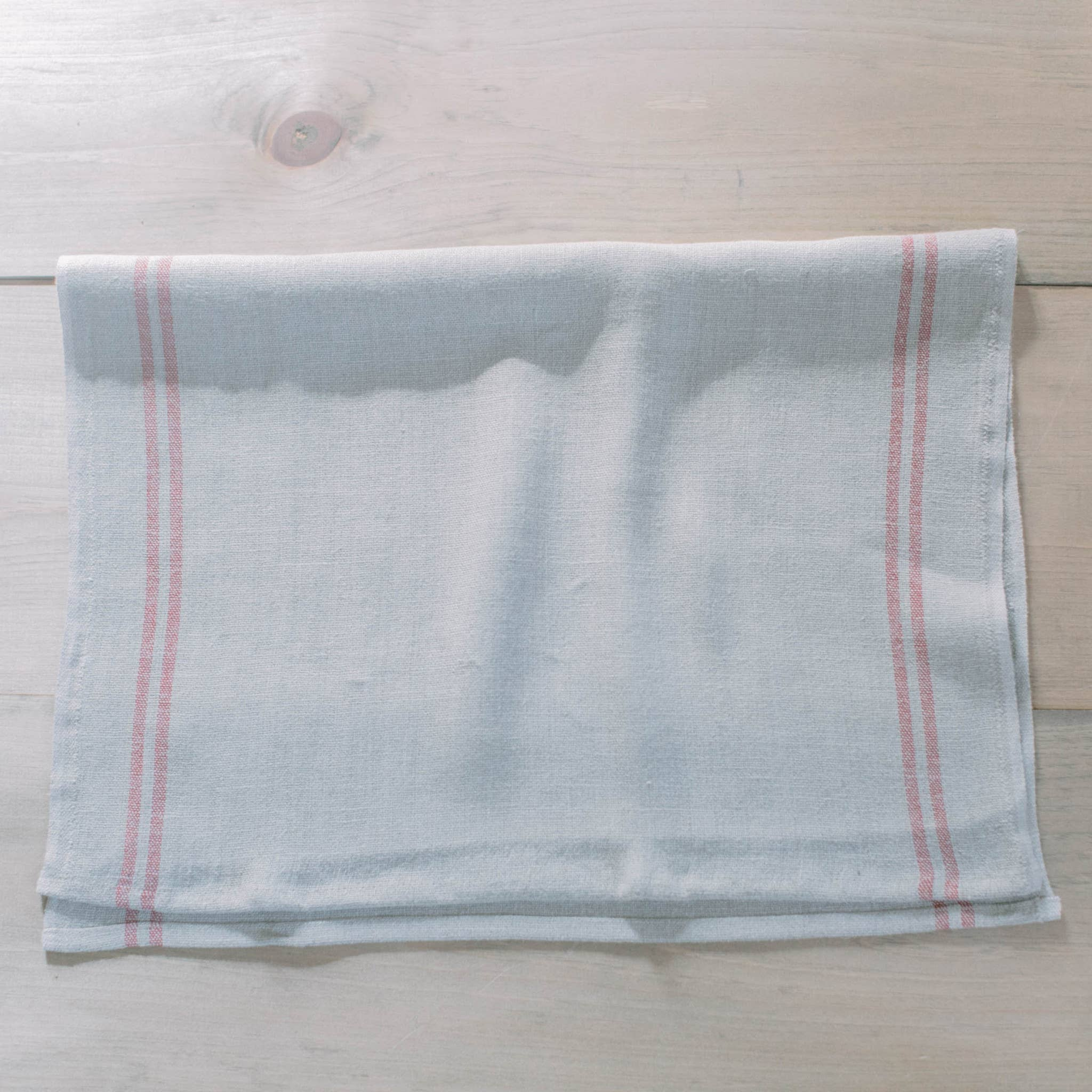 Tea Towel - Blue Red Striped French