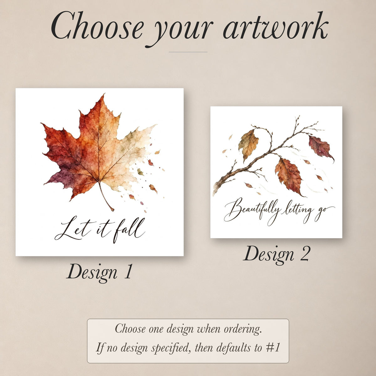 Let It Fall Maple Leaf Throw Pillow