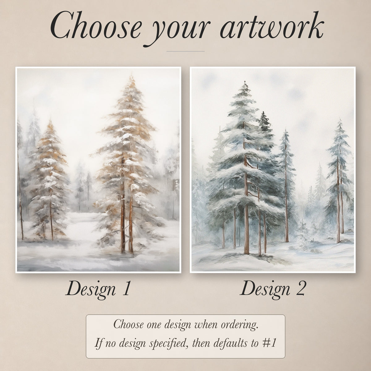Wooden Frames - Snow Dusting