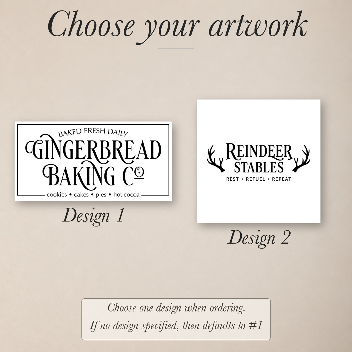 Wooden Frames - Gingerbread Baking