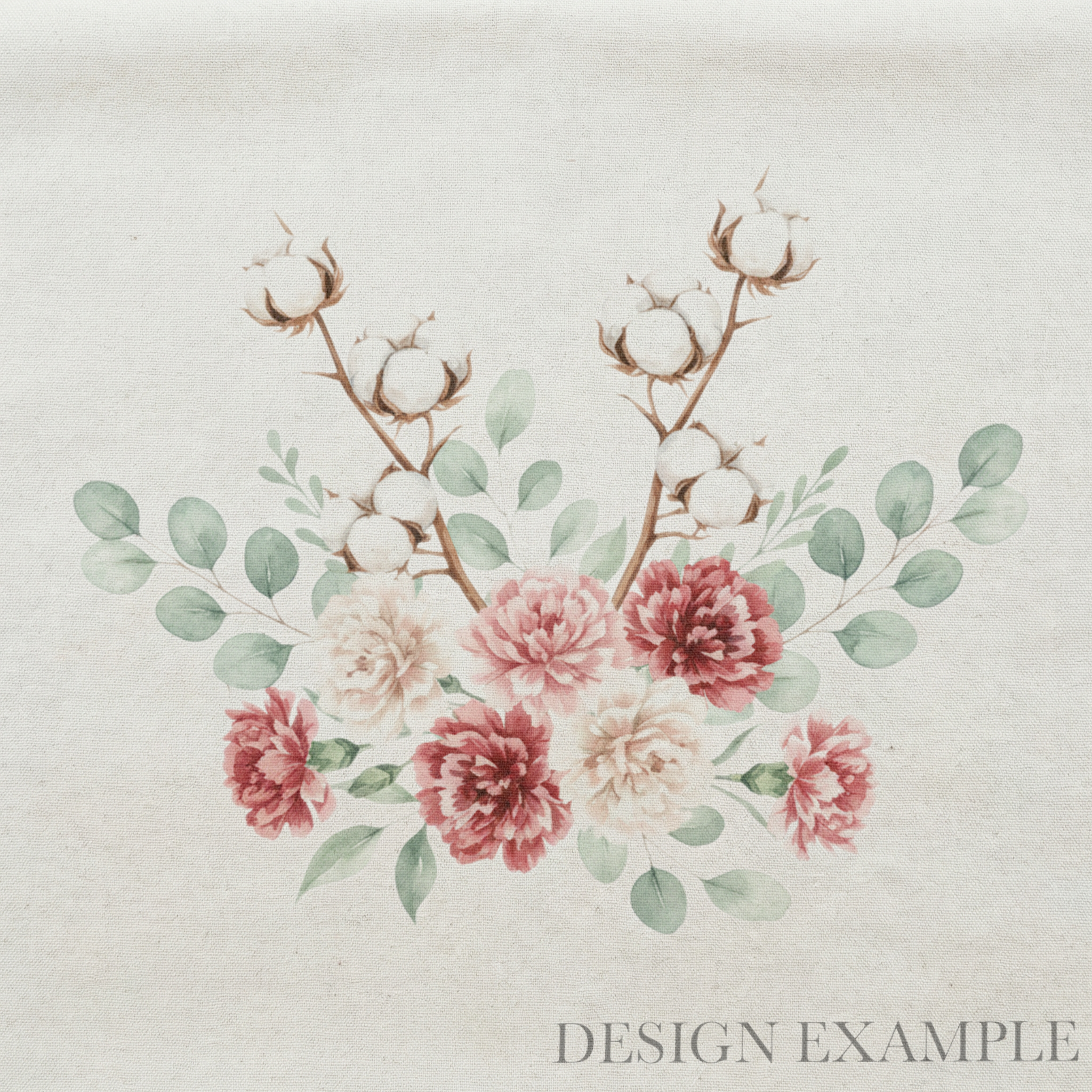 Tea Towel - Spring Cotton Bouquet