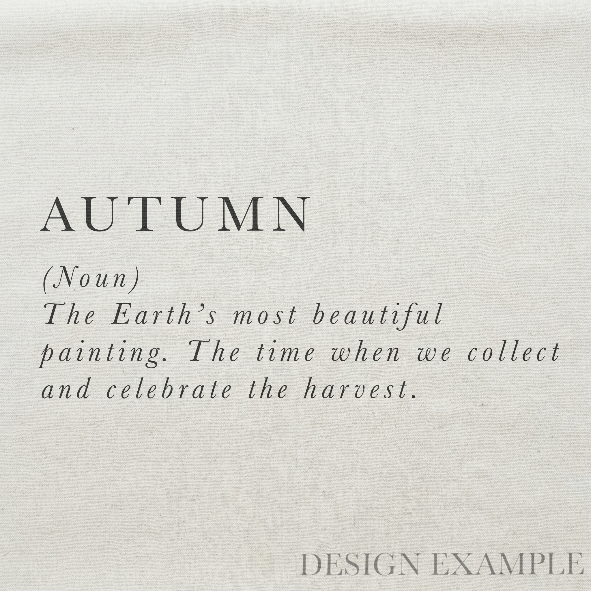Tea Towel - Autumn Definition