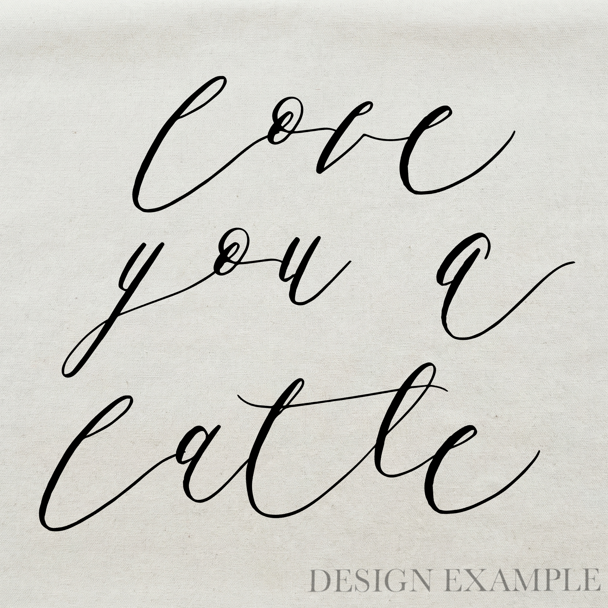 Tea Towel - Love you a Latte