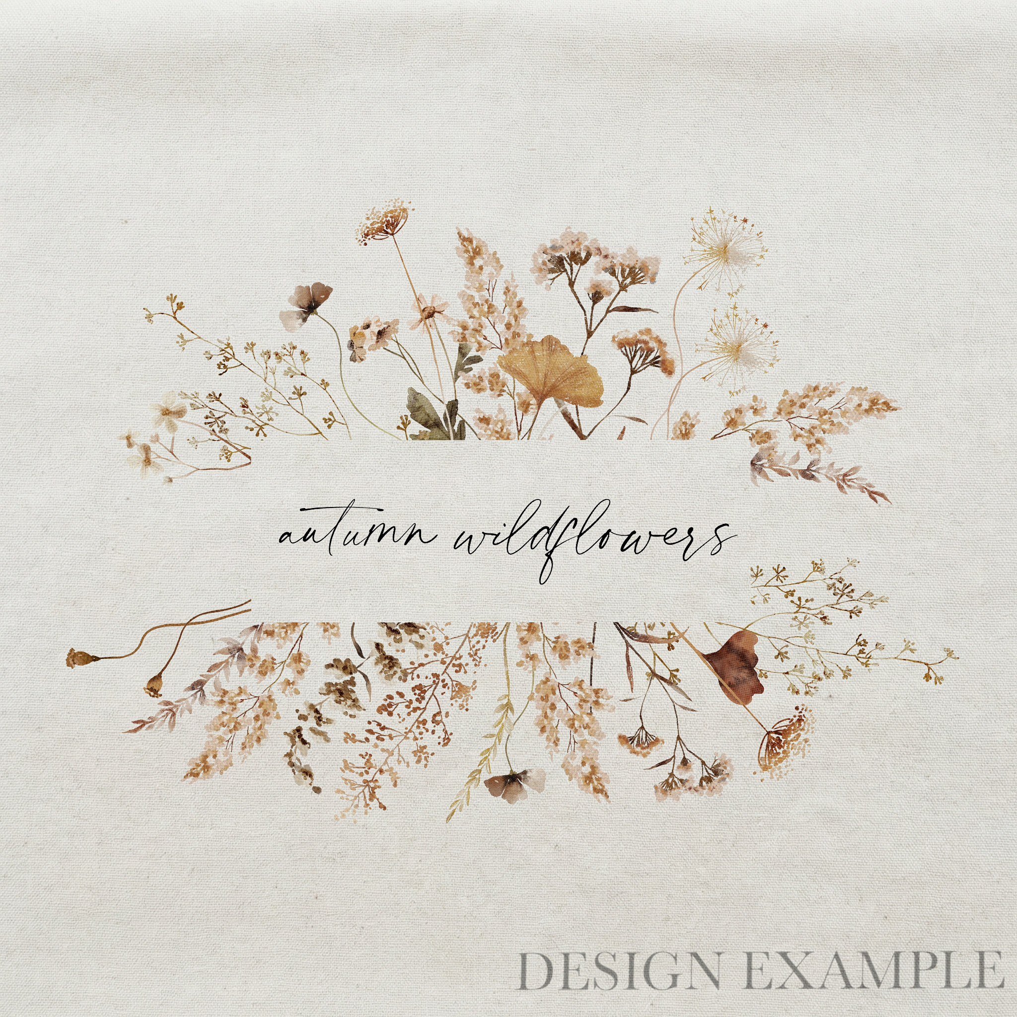 Tea Towel - Autumn Wildflowers