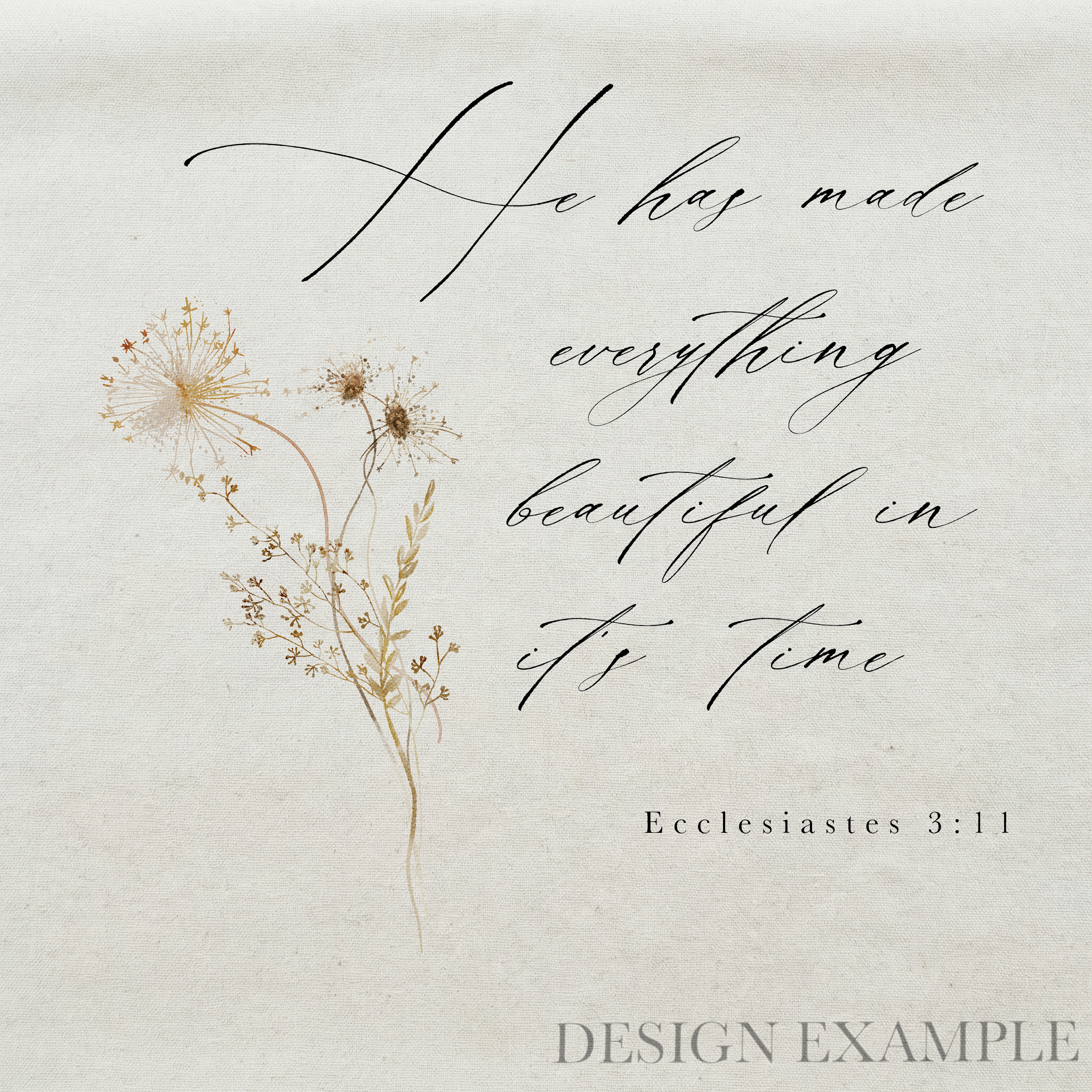 Tea Towel - Ecclesiastes 3