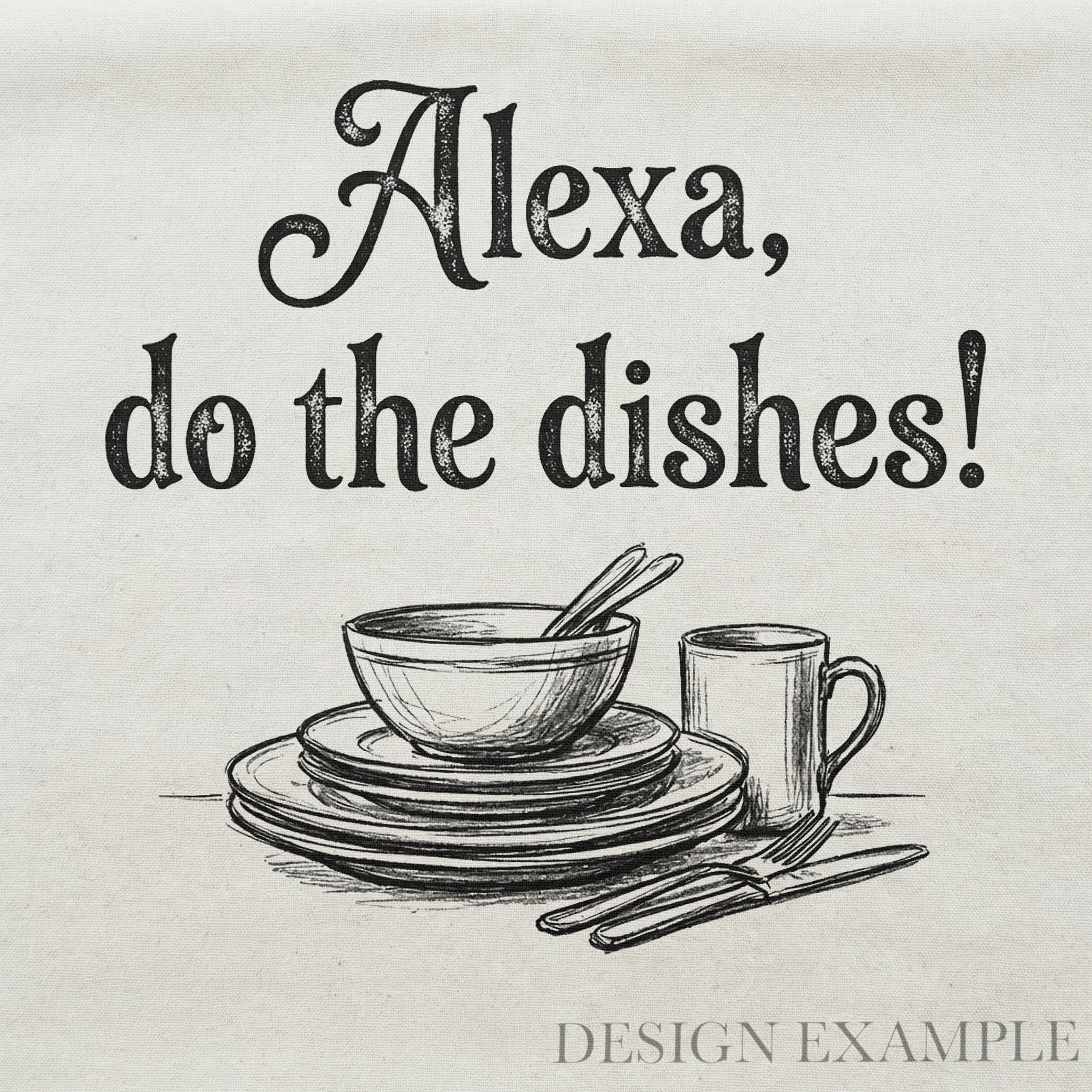 Tea Towel - Do The Dishes