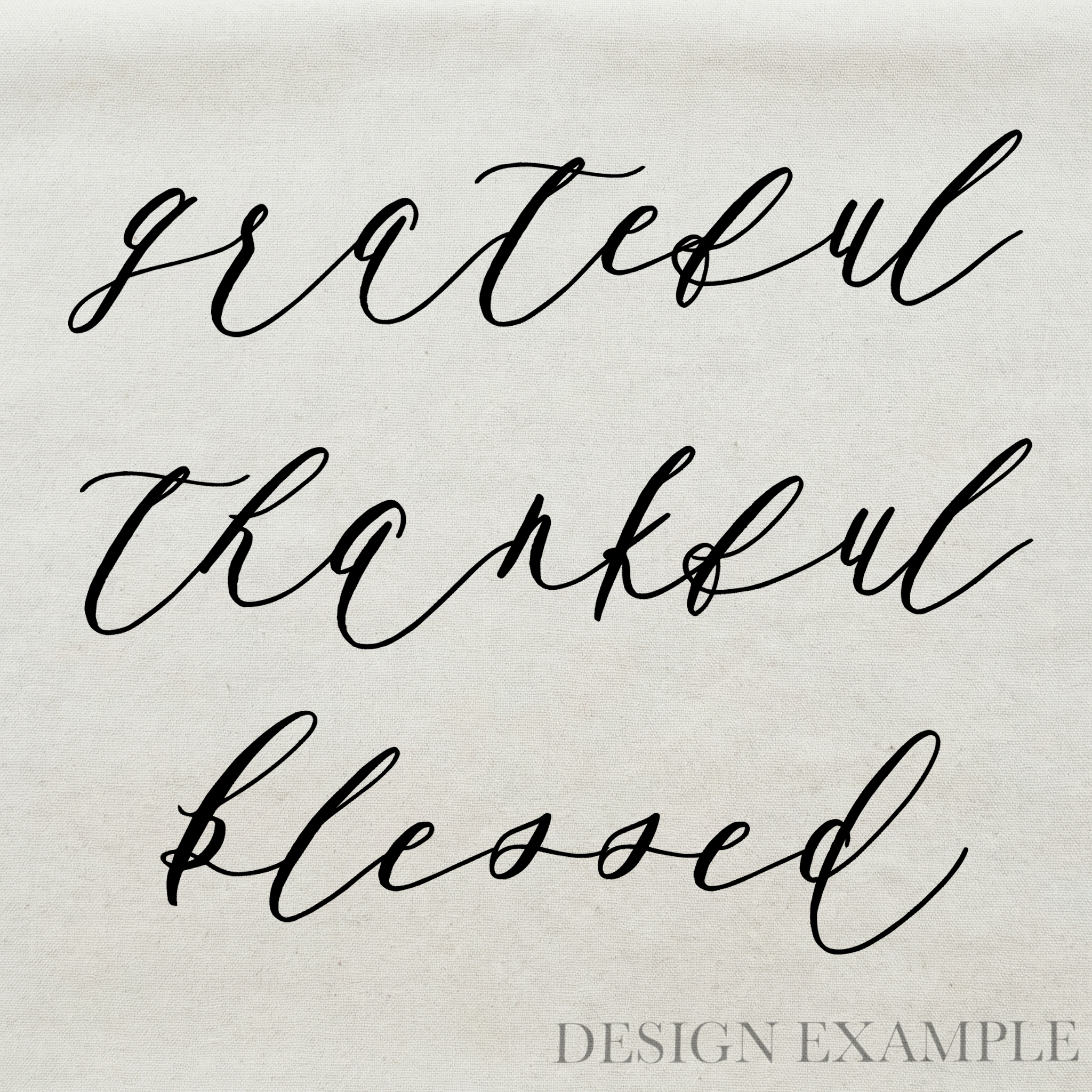 Tea Towel - Grateful Thankful Blessed