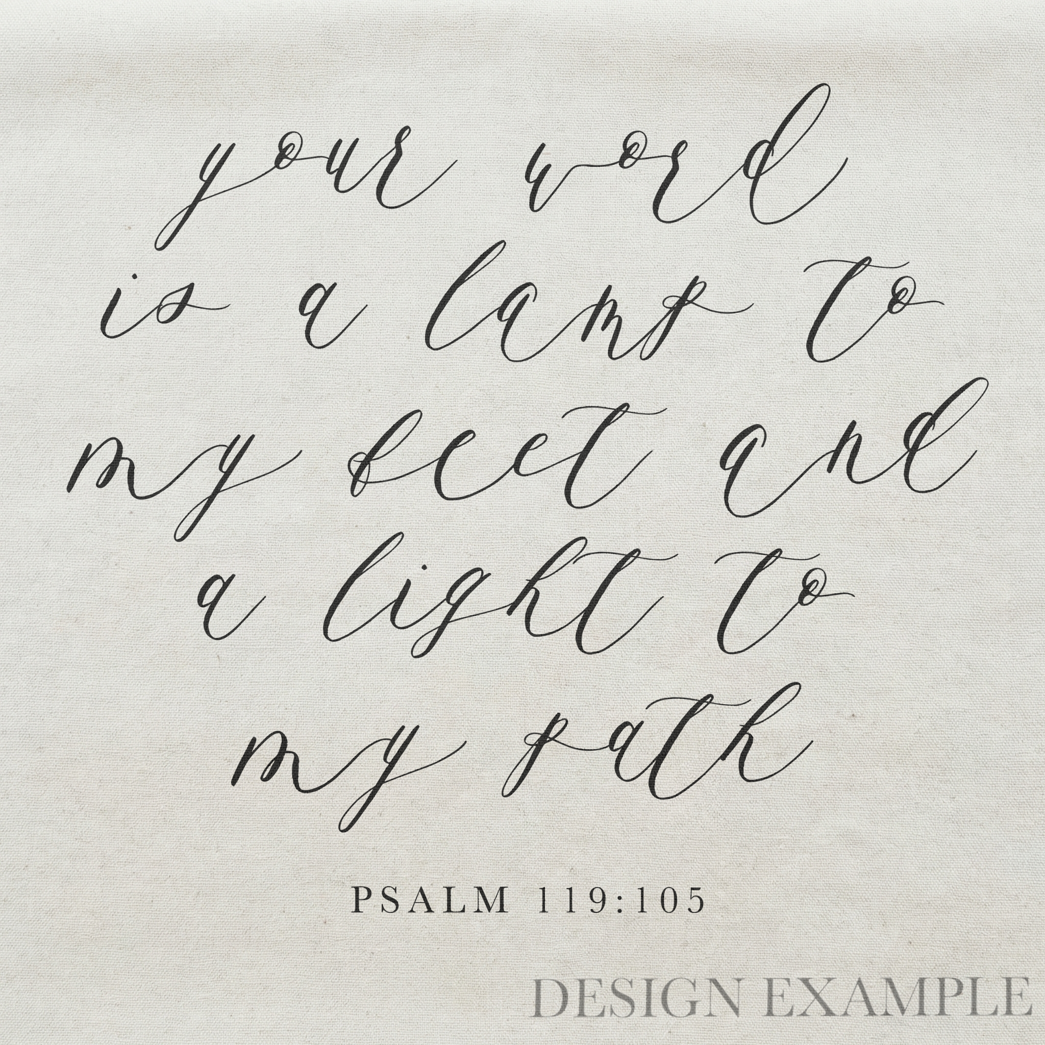 Tea Towel - A Light Unto My Path