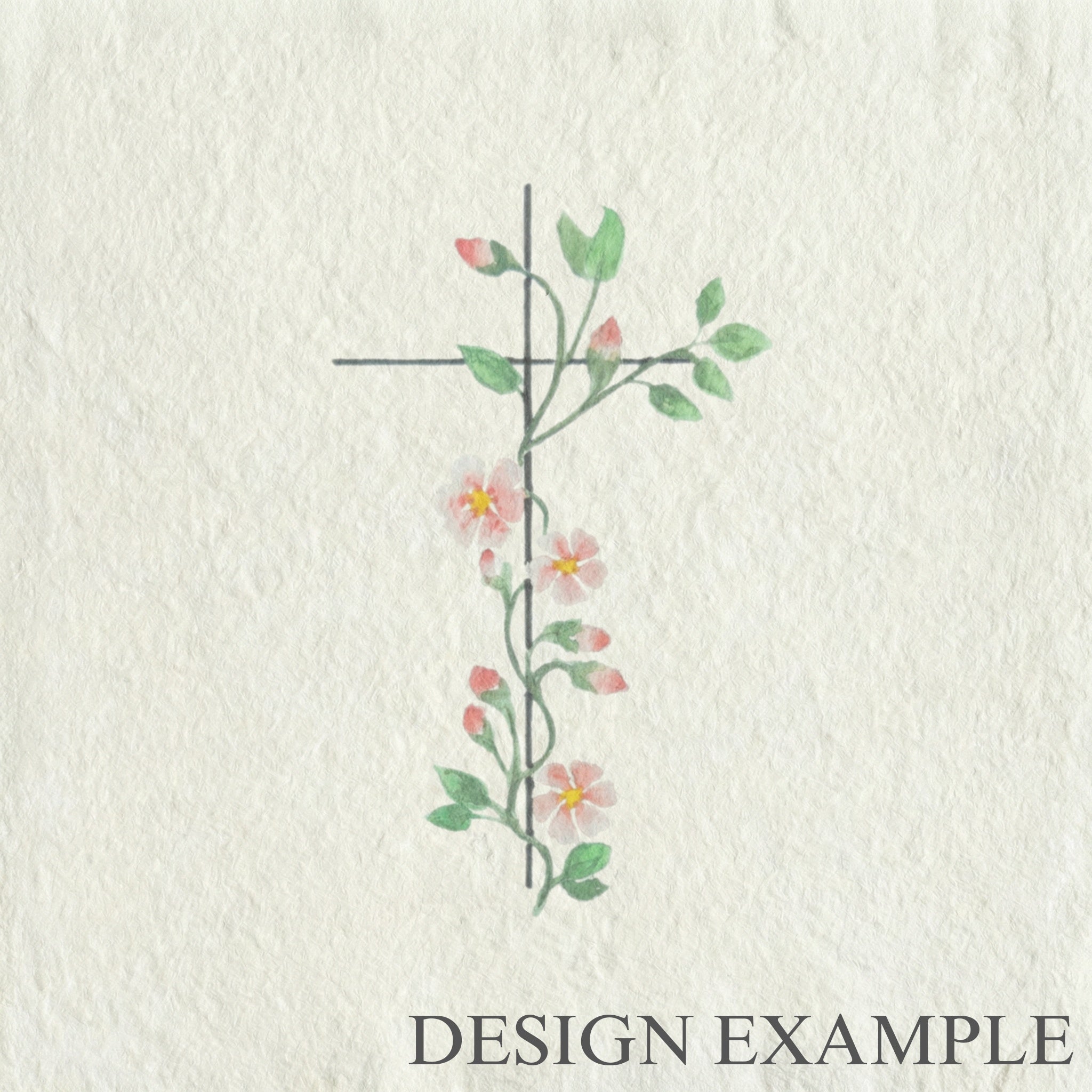 Glass Table Frames & Cards - Spring Cross