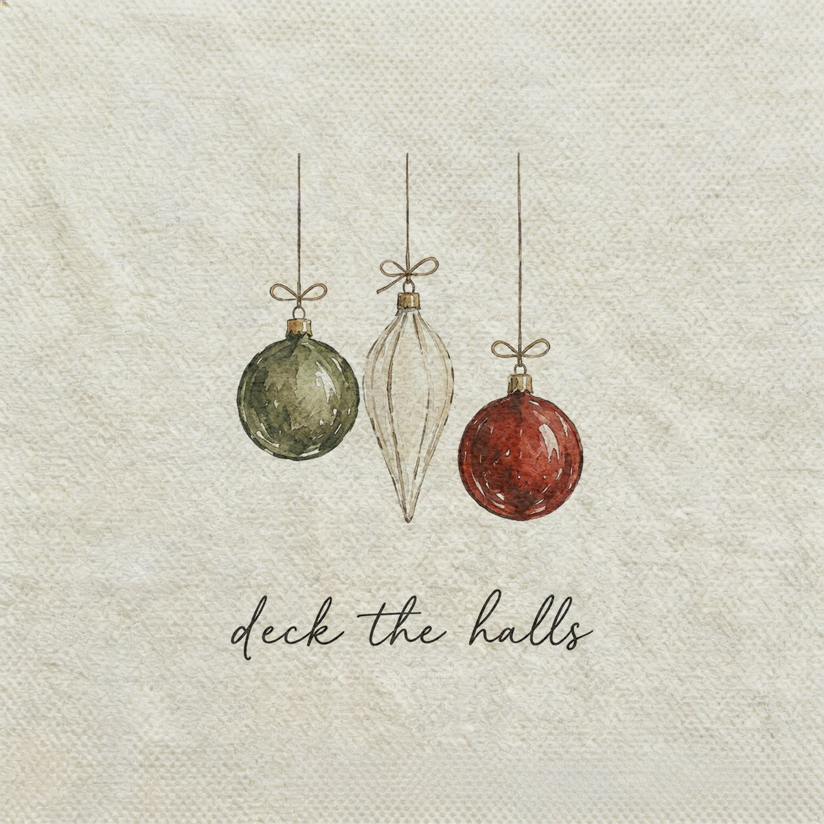 Deck the Halls Christmas Printed Throw Blanket