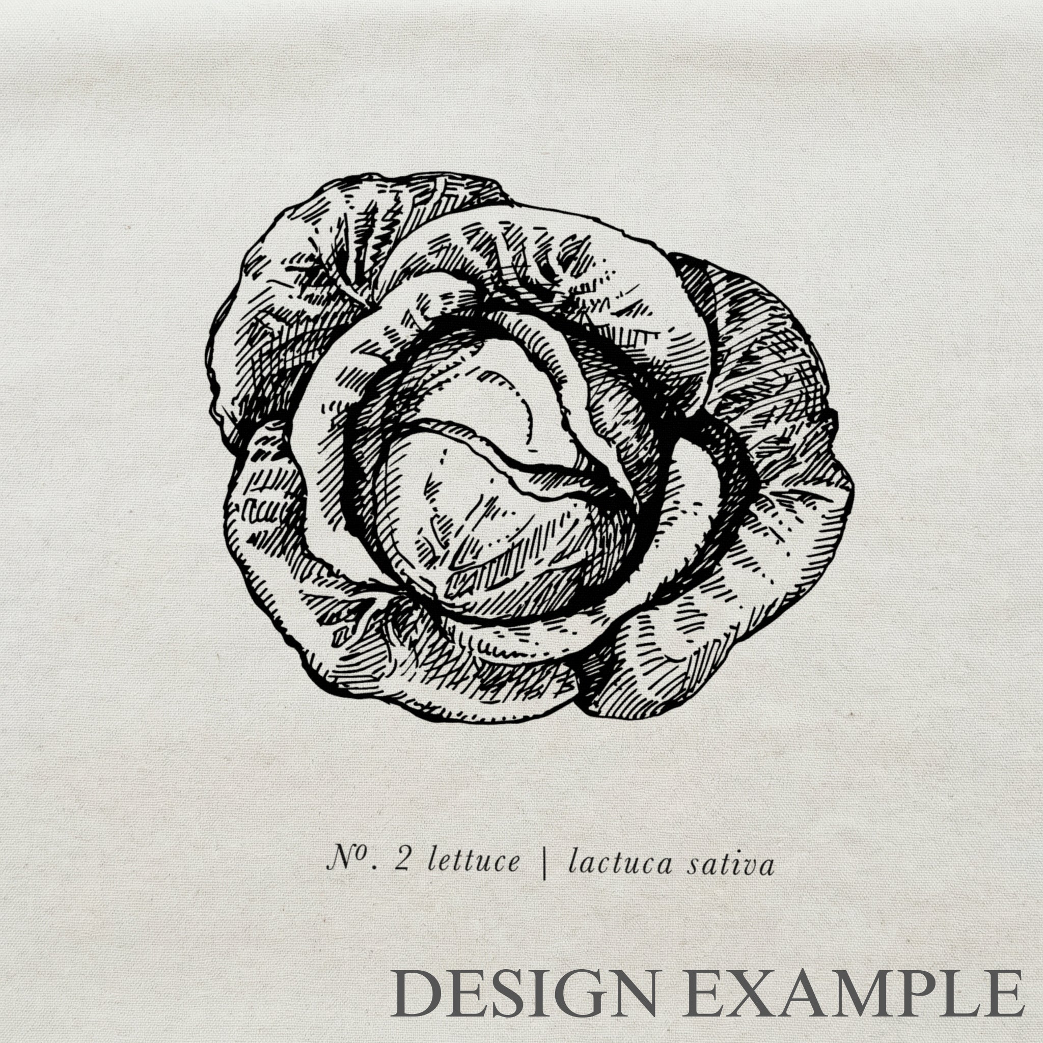 Throw Pillows - Lettuce Black & White