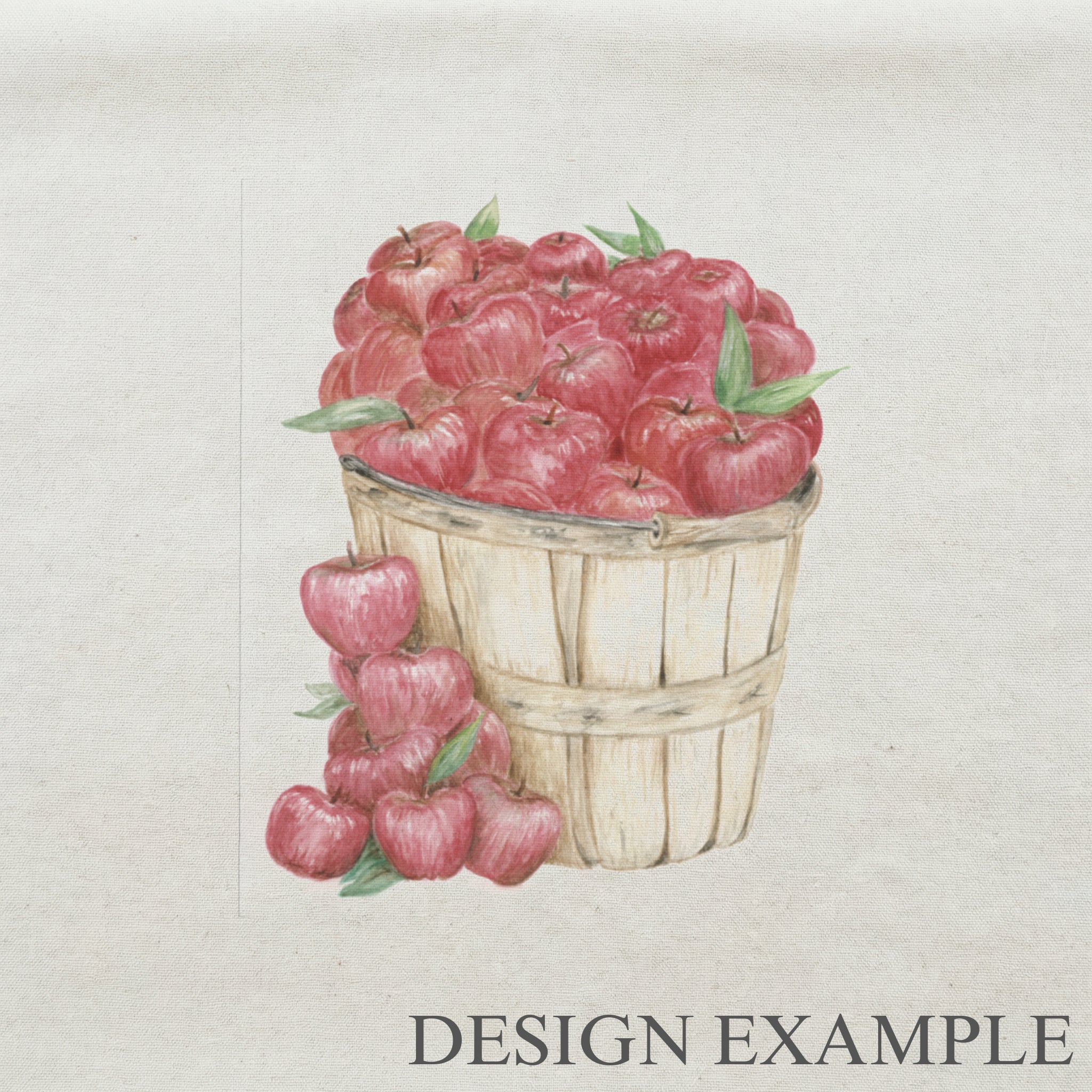 Throw Pillows - Apple Bunch Watercolor
