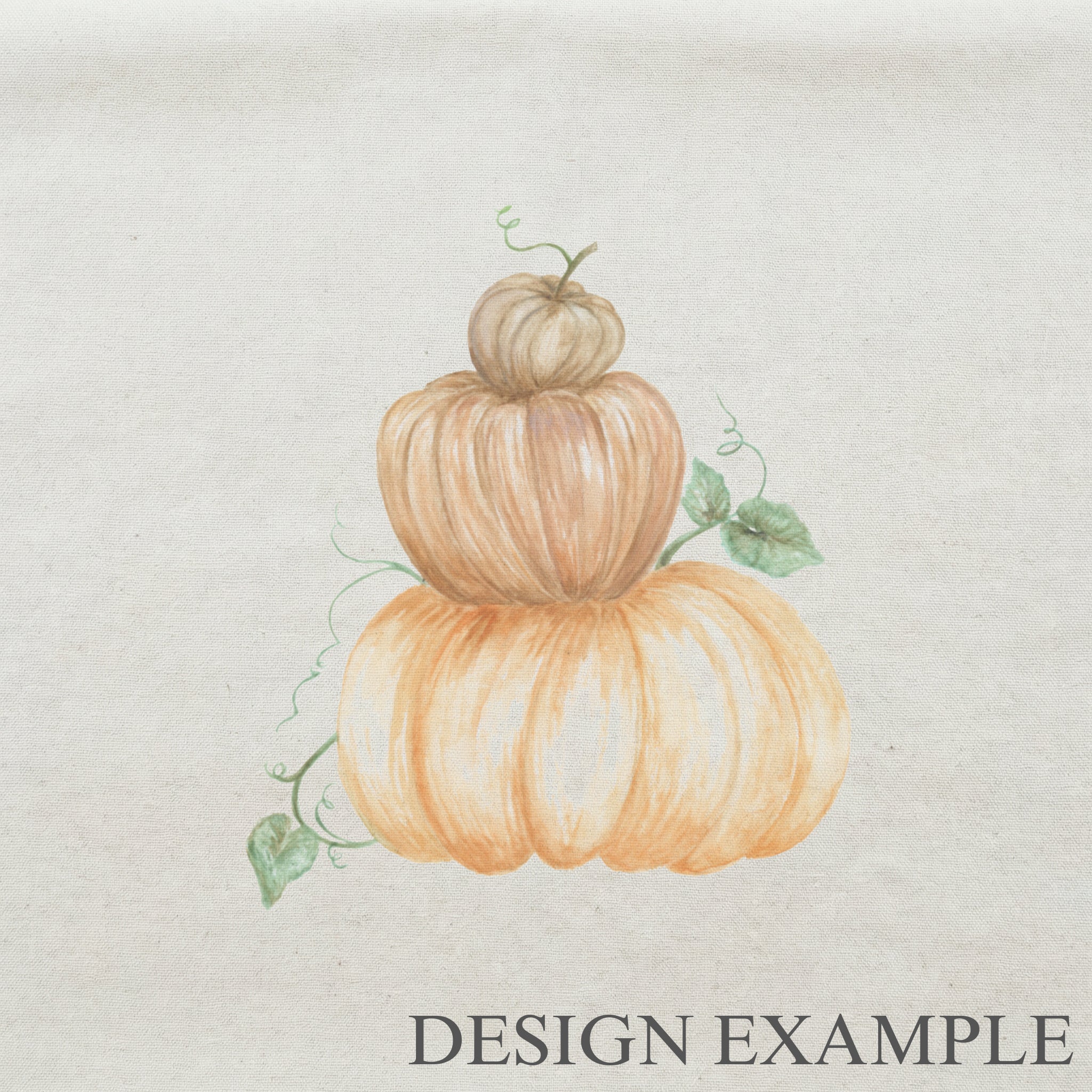 Throw Pillows - Pumpkin Stack Watercolor